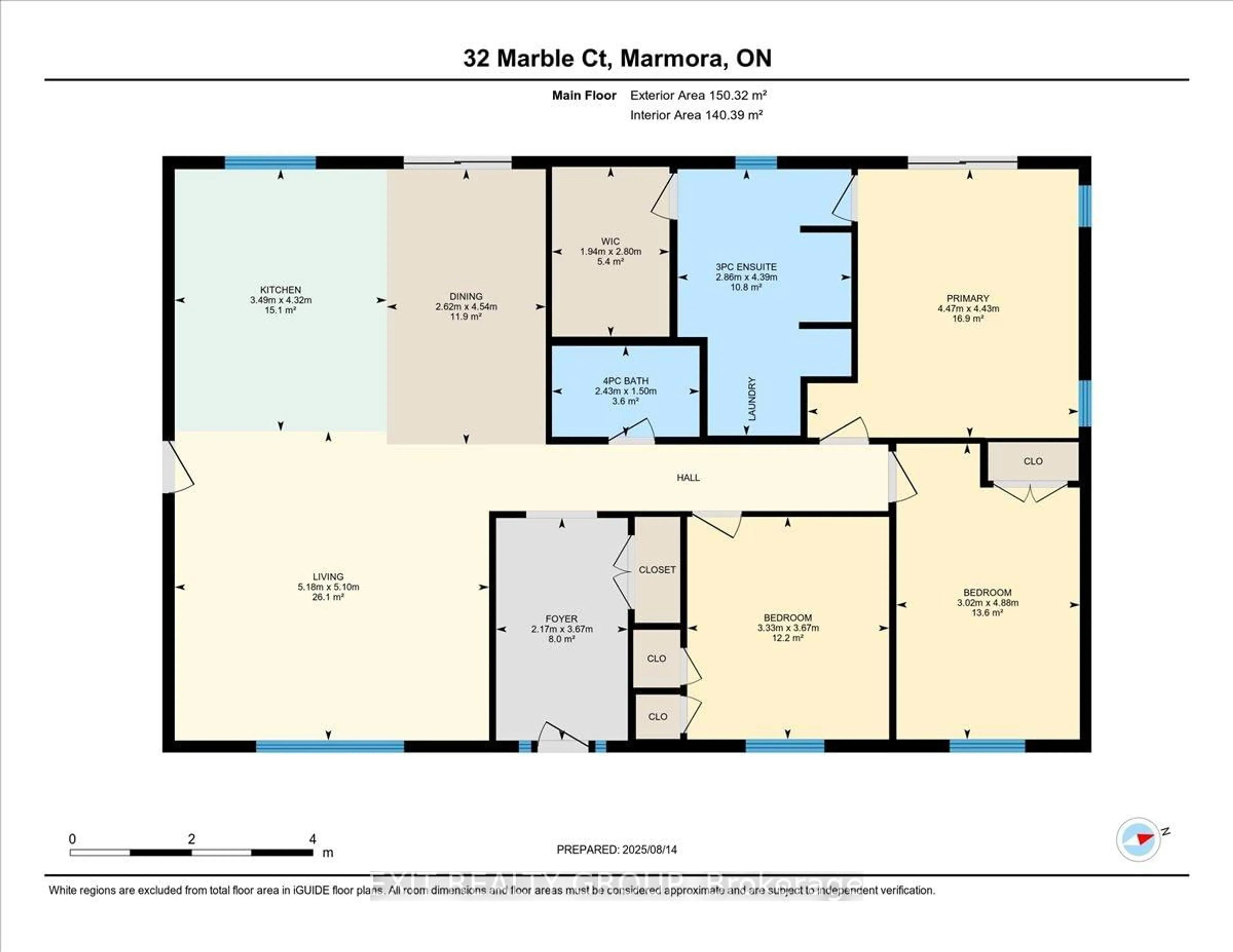 Floor plan for 32 Marble Crt, Limoges Ontario K0K 2M0