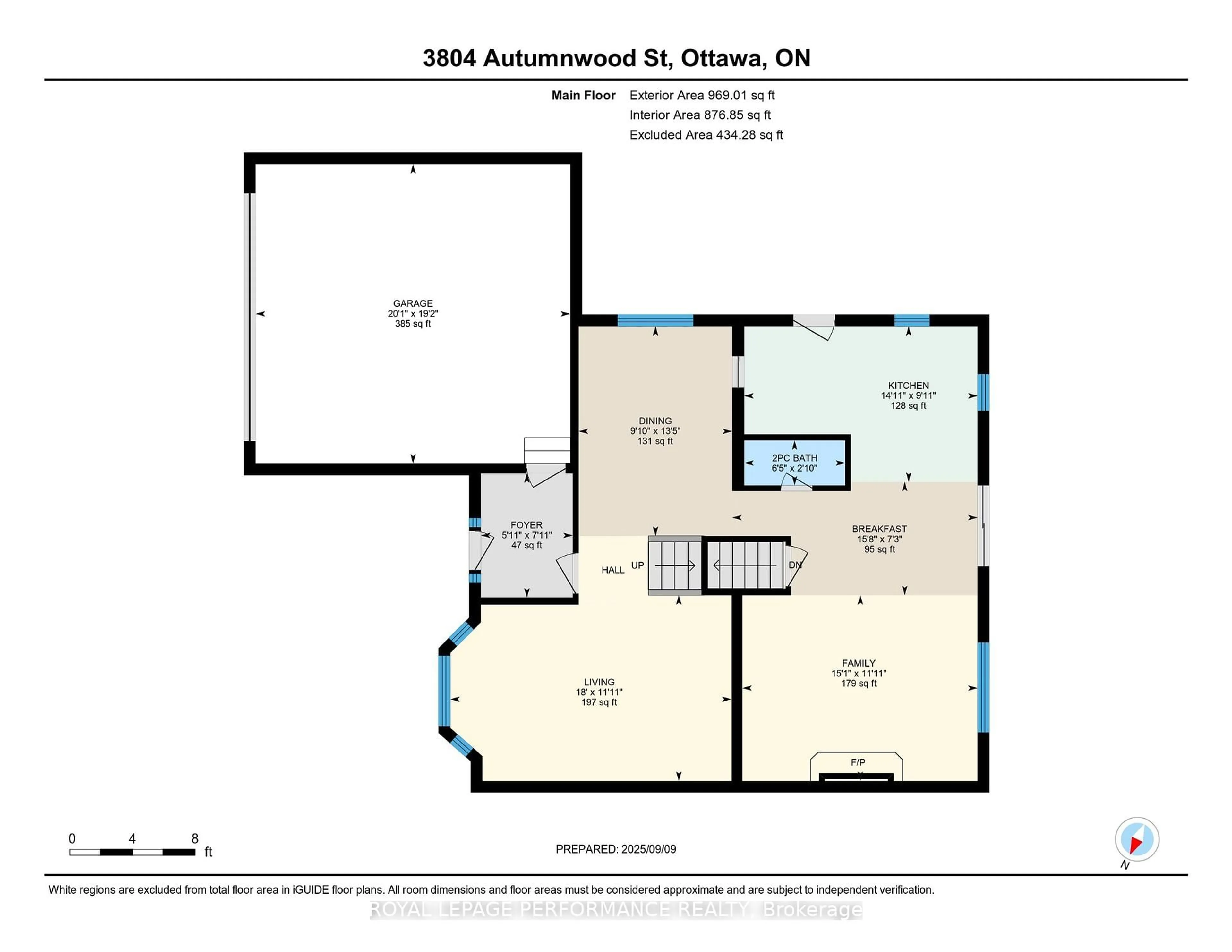 Floor plan for 3804 Autumnwood St, Ottawa Ontario K1T 2G8