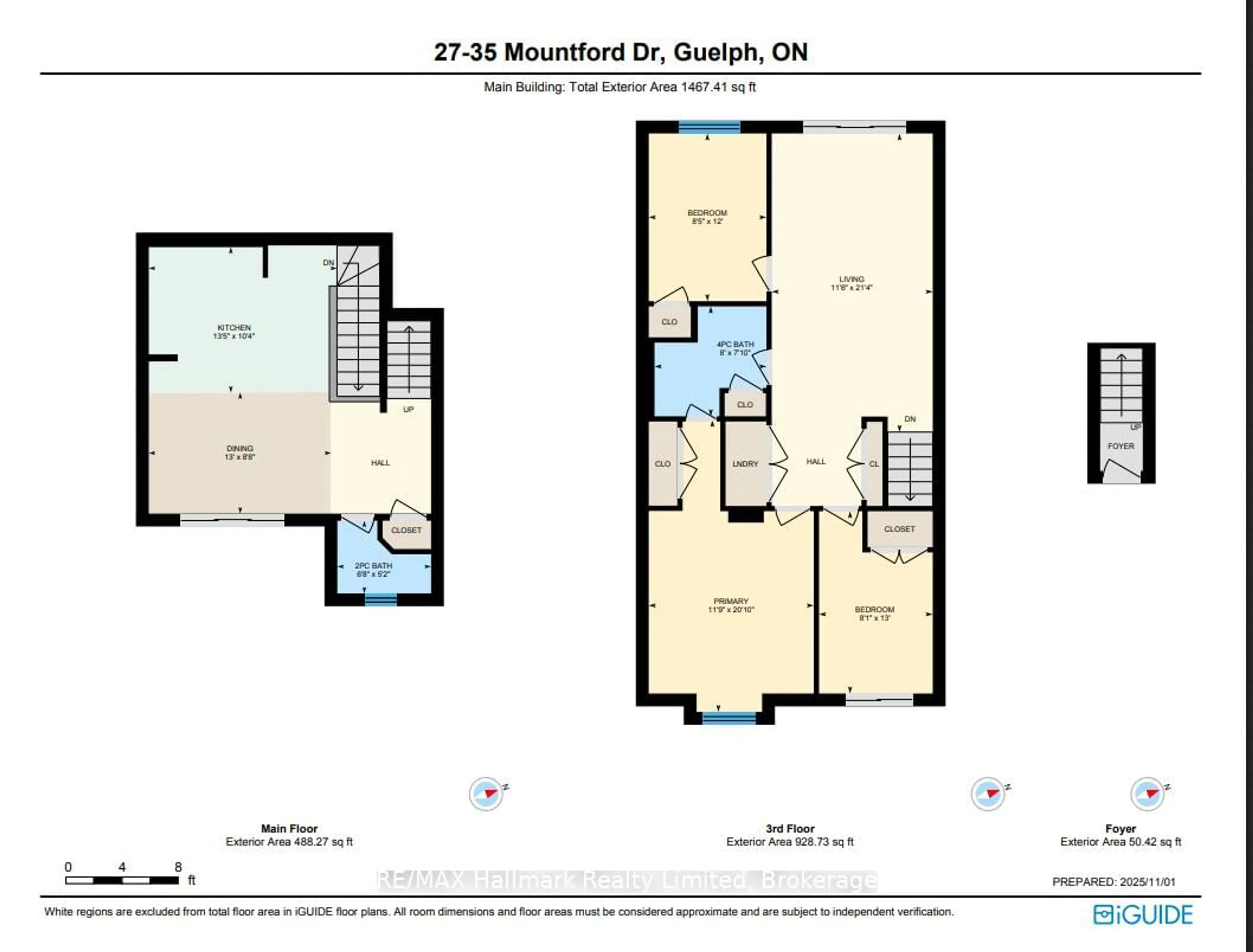 Floor plan for 35 Mountford Dr #27, Guelph Ontario N1E 0G6