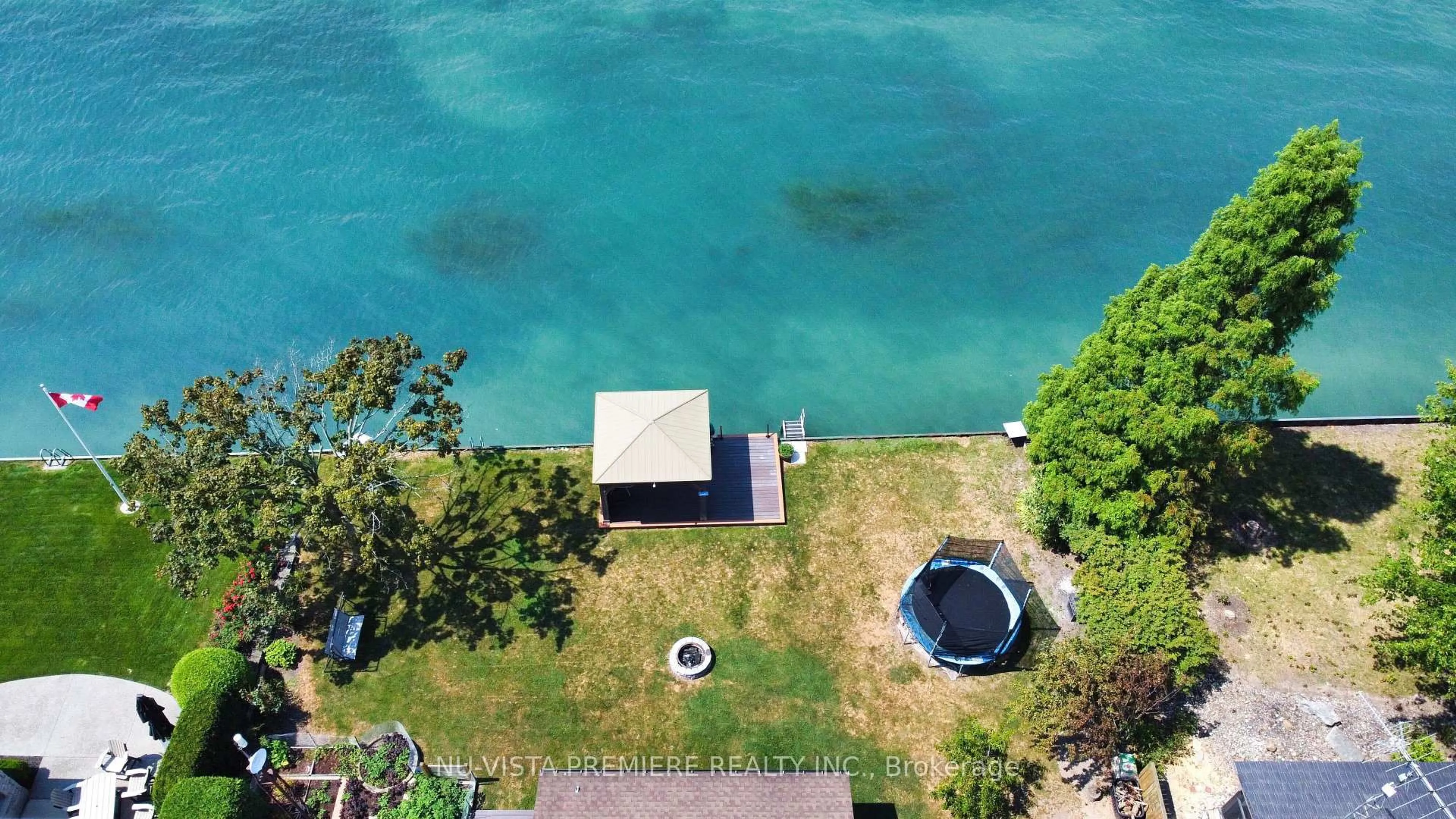 A pic from outside/outdoor area/front of a property/back of a property/a pic from drone, water/lake/river/ocean view for 3943 Seaway Rd, St. Clair Ontario N0P 2B0