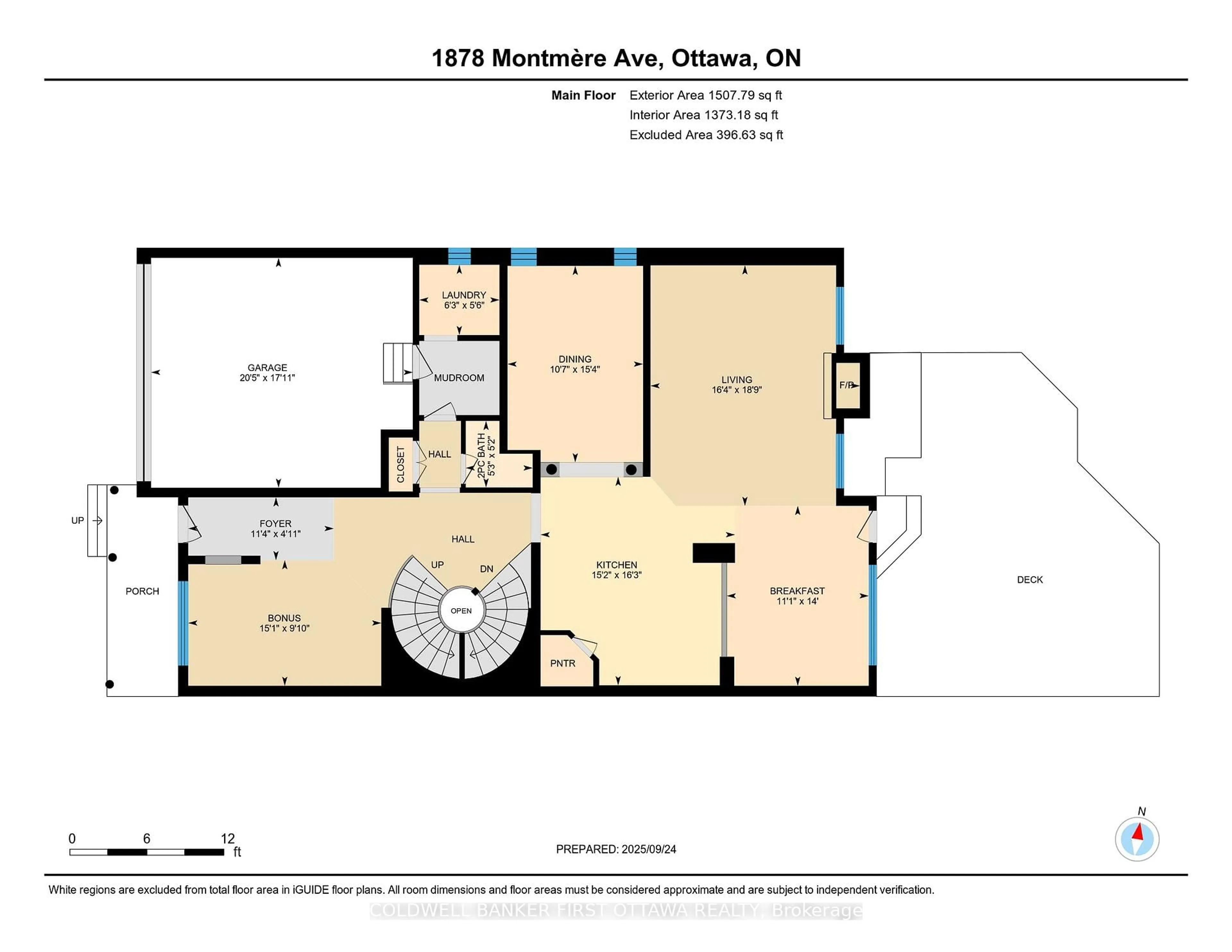 Floor plan for 1878 Montmere Ave, Ottawa Ontario K4A 0L7