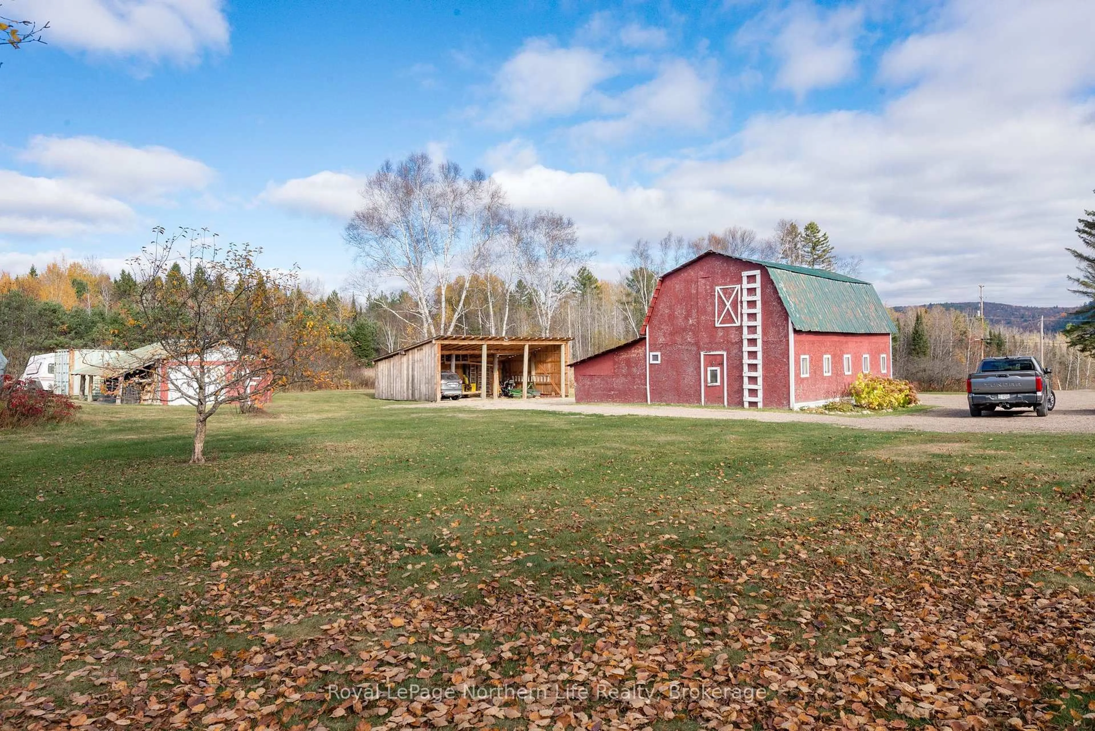 A pic from outside/outdoor area/front of a property/back of a property/a pic from drone, unknown for 630 MURPHY'S Rd, Mattawan Ontario P0H 1V0