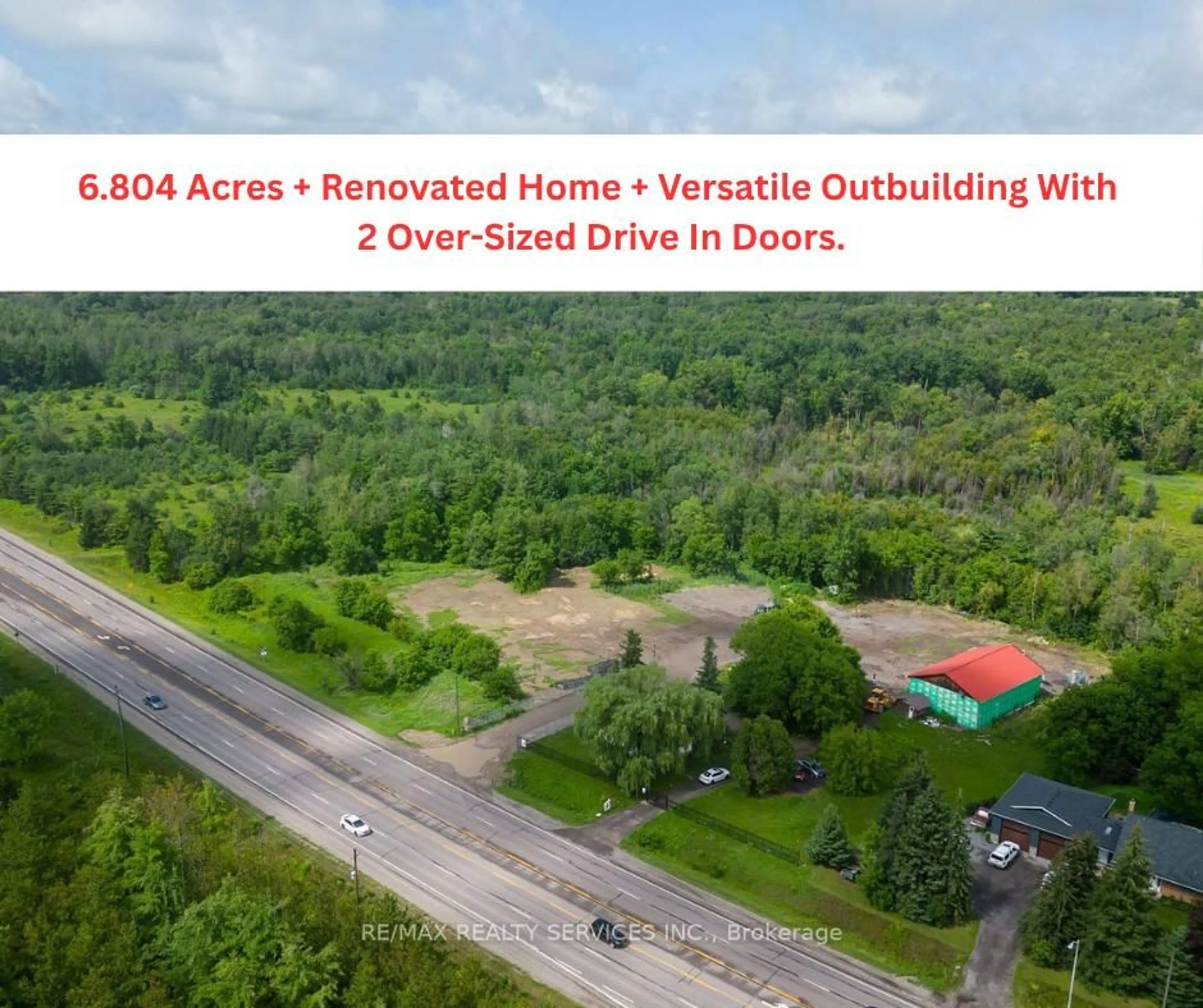 A pic from outside/outdoor area/front of a property/back of a property/a pic from drone, unknown for 2178 Highway 6, Hamilton Ontario N0B 2J0