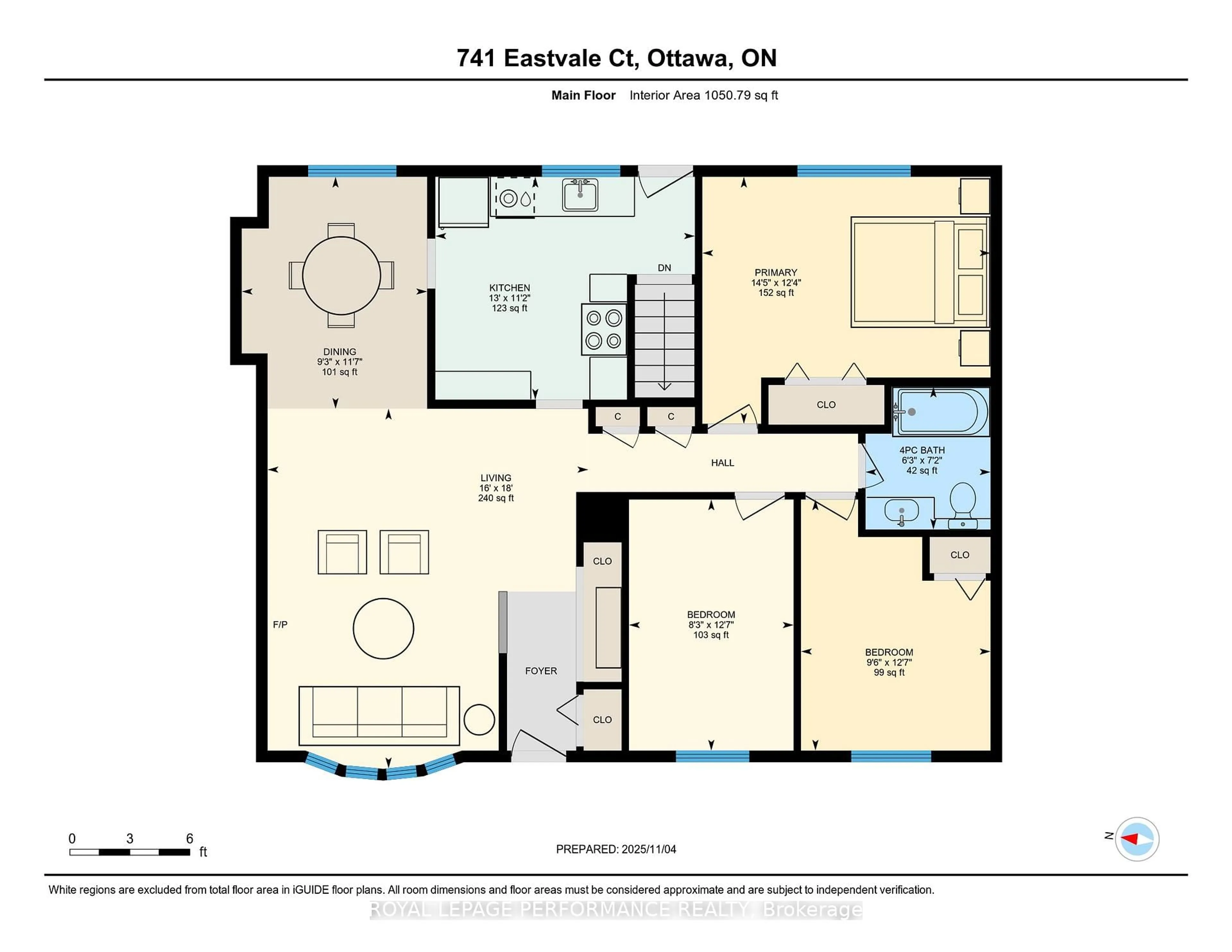 Floor plan for 741 Eastvale Dr, Ottawa Ontario K1J 6Z8