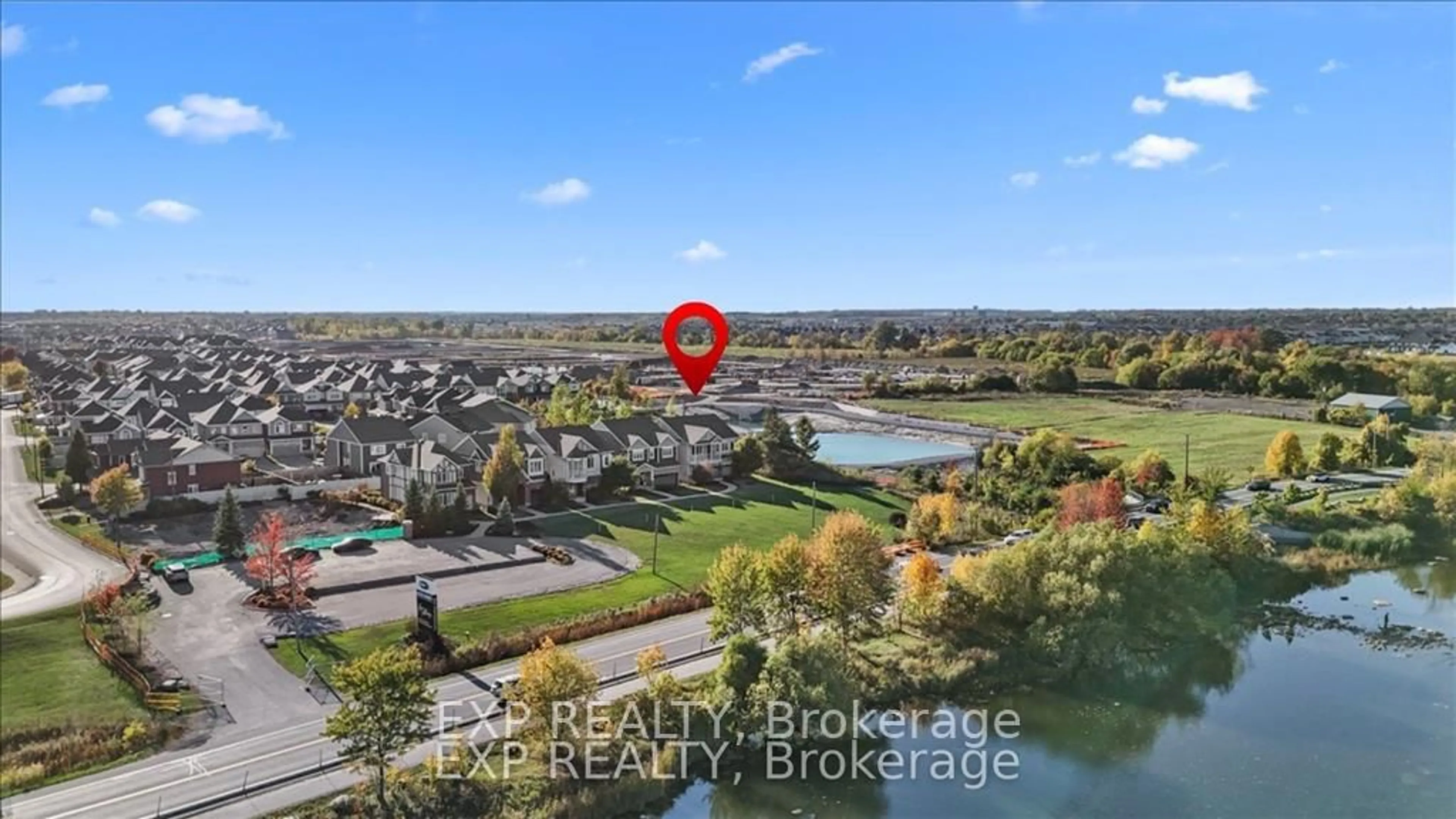 A pic from outside/outdoor area/front of a property/back of a property/a pic from drone, water/lake/river/ocean view for 2490 Half Moon Bay Rd, Ottawa Ontario K2J 4H7