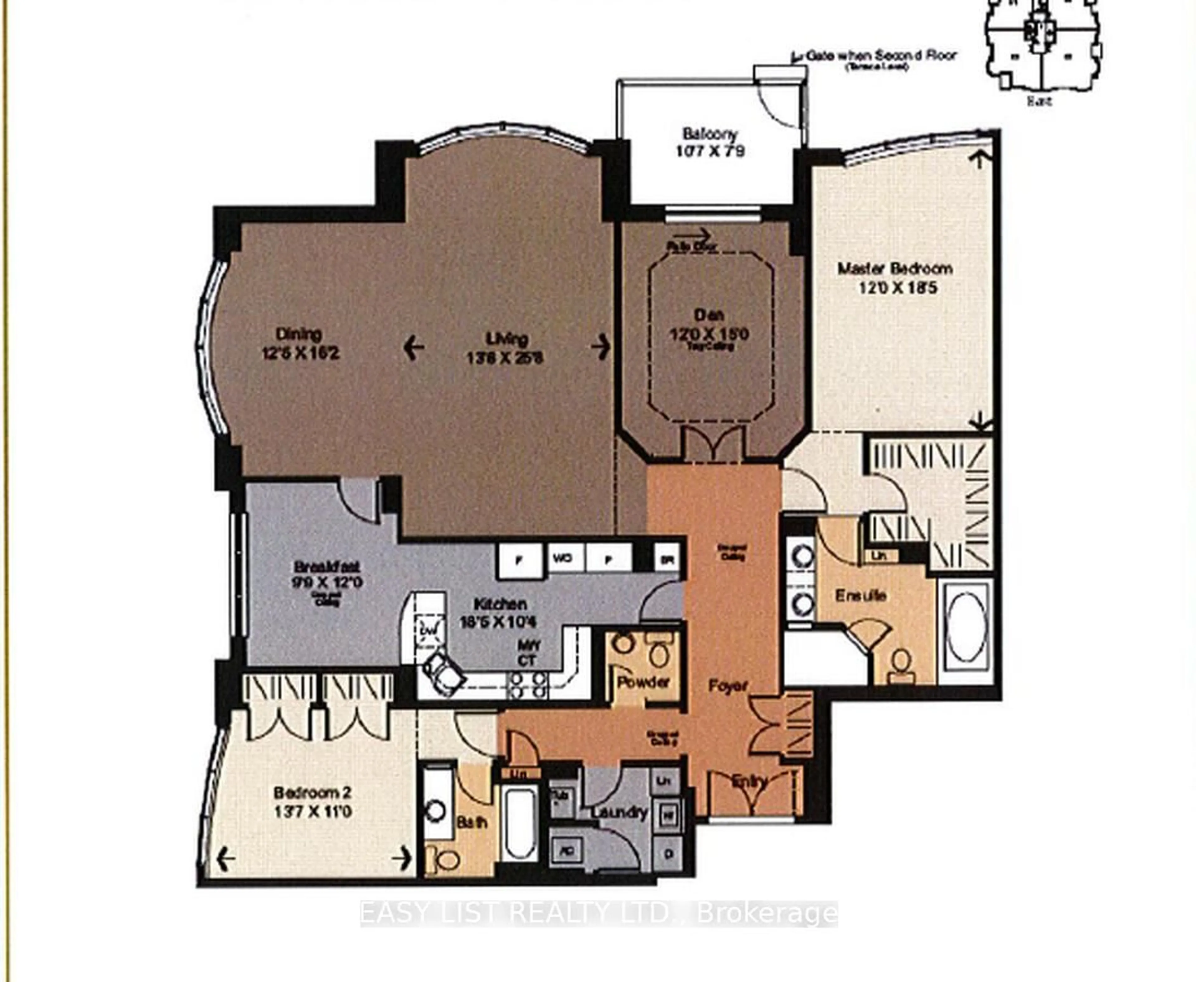 Floor plan for 3580 Rivergate Way #803, Ottawa Ontario K1V 1V5