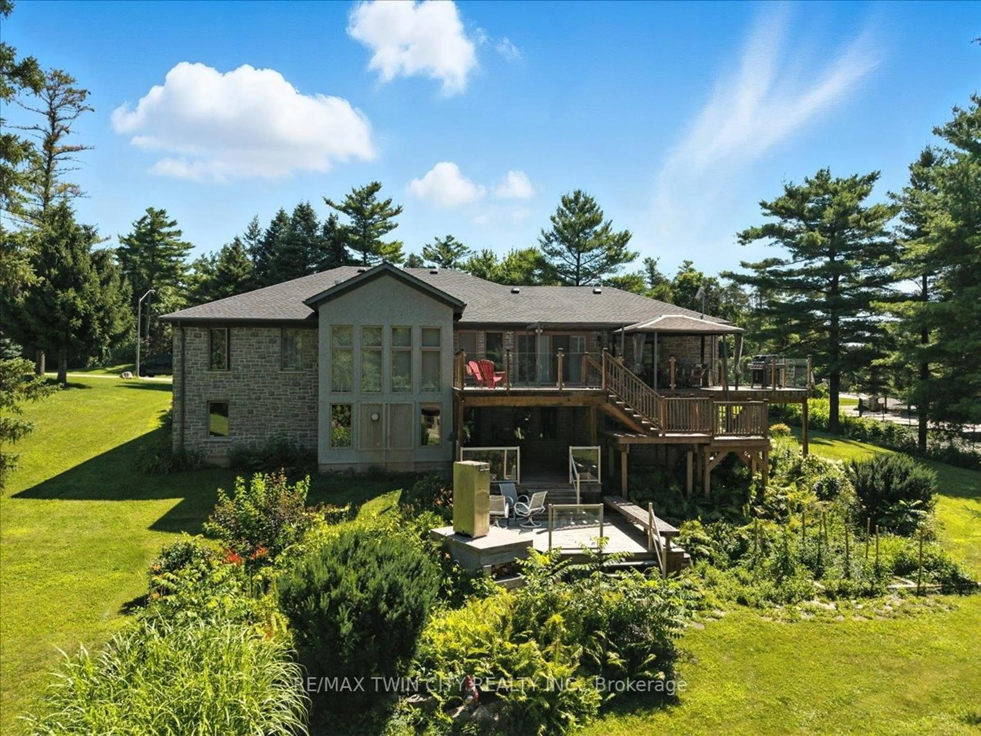 A pic from outside/outdoor area/front of a property/back of a property/a pic from drone, water/lake/river/ocean view for 20 Grandy Lane, Cambridge Ontario N1R 8K2