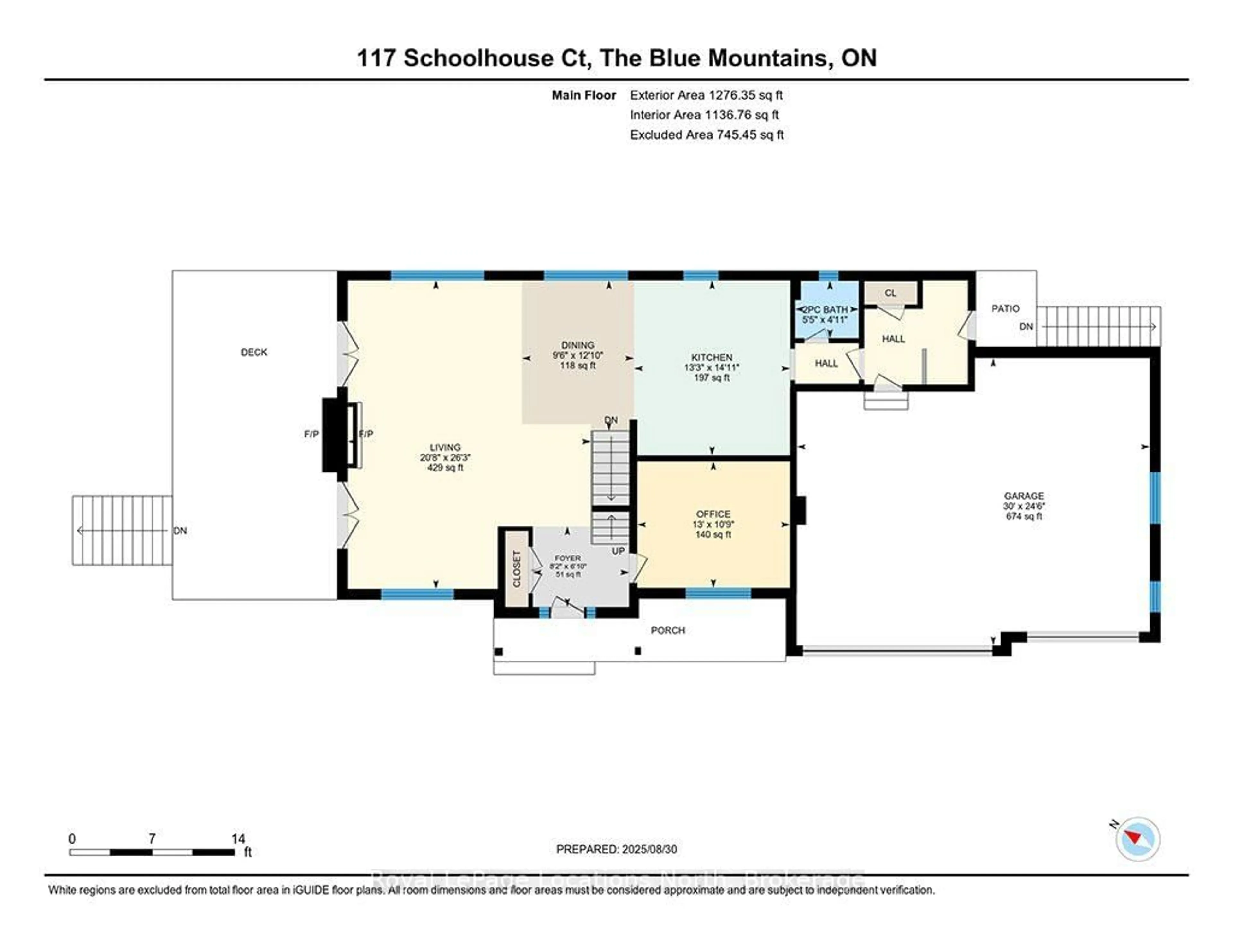 Floor plan for 117 SCHOOLHOUSE Crt, Blue Mountains Ontario L9Y 0N2
