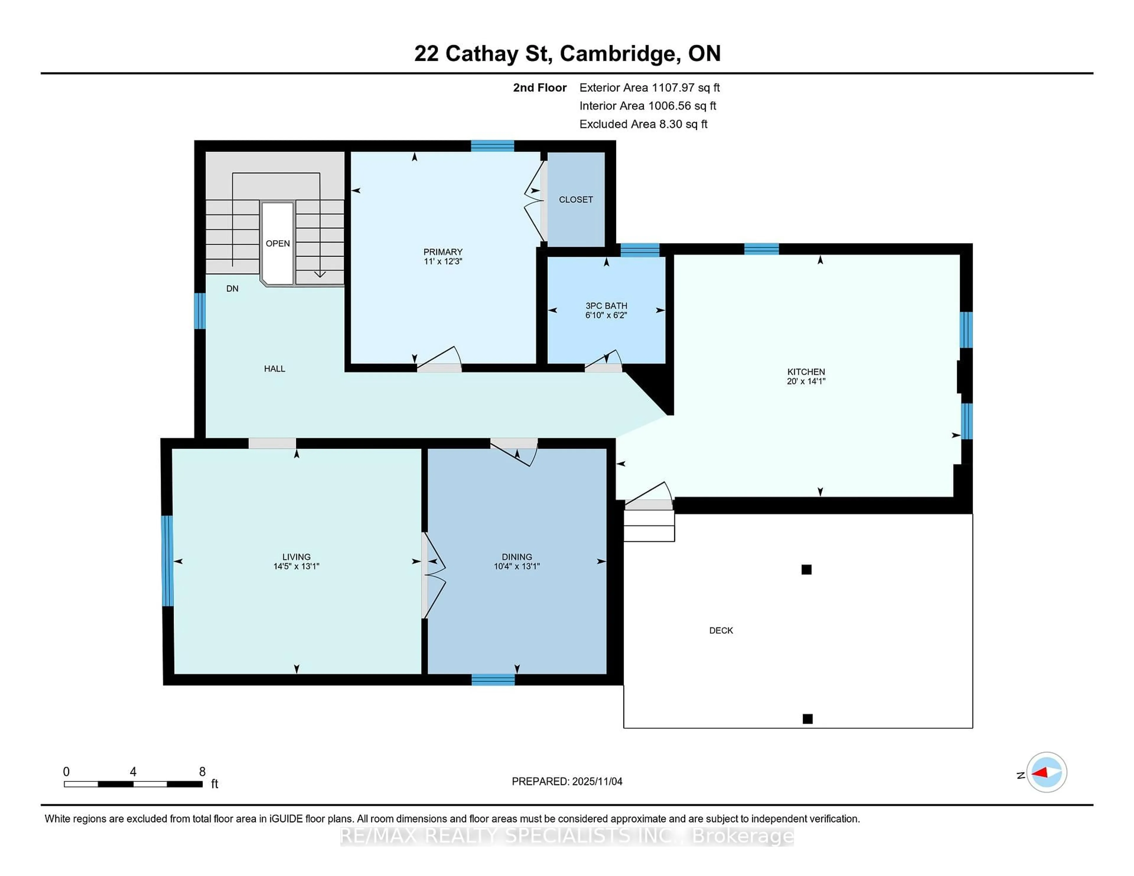 Floor plan for 22 Cathay St, Cambridge Ontario N1R 4V2