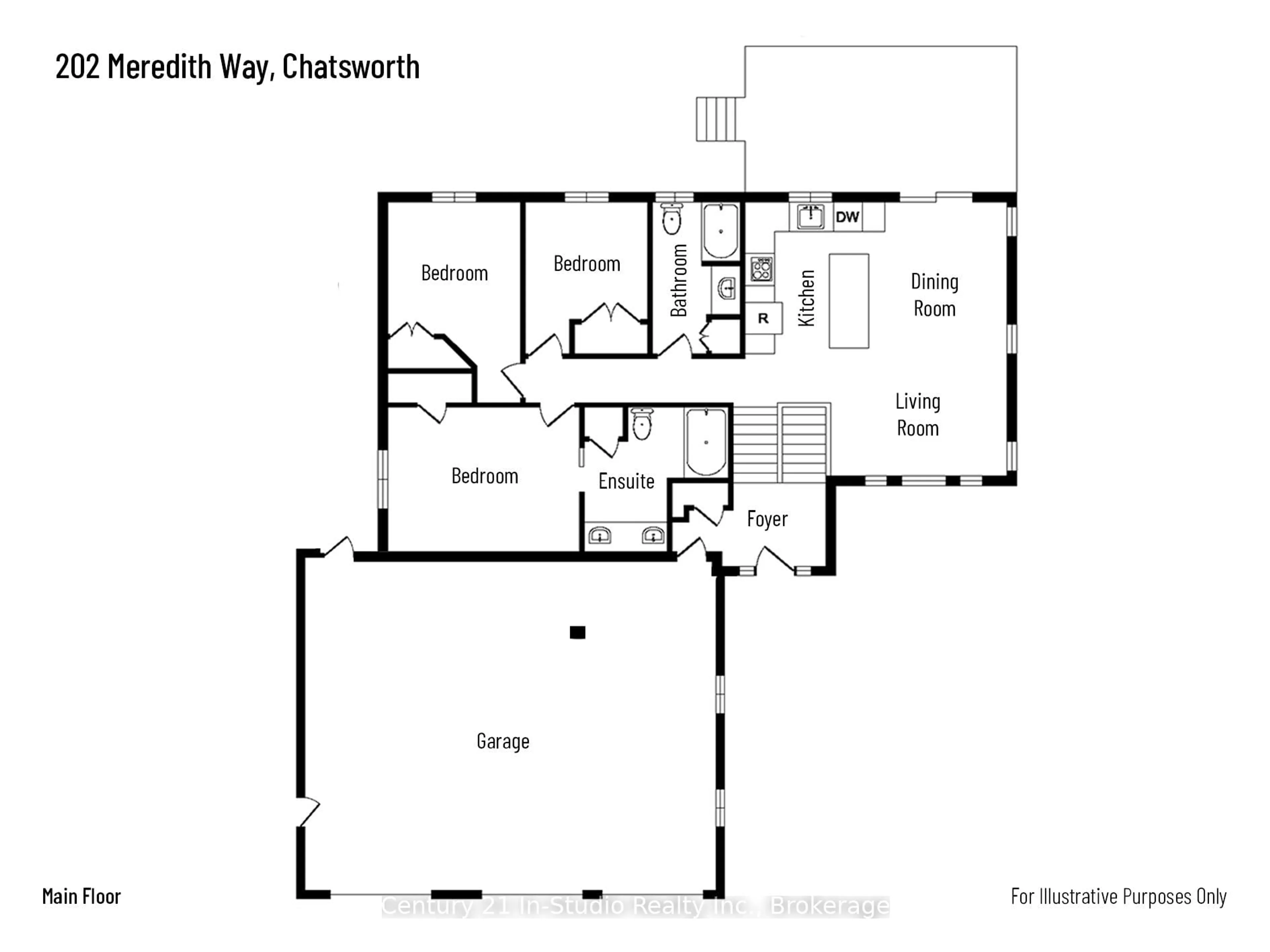Floor plan for 202 Meredith Way, Chatsworth Ontario N0H 1G0