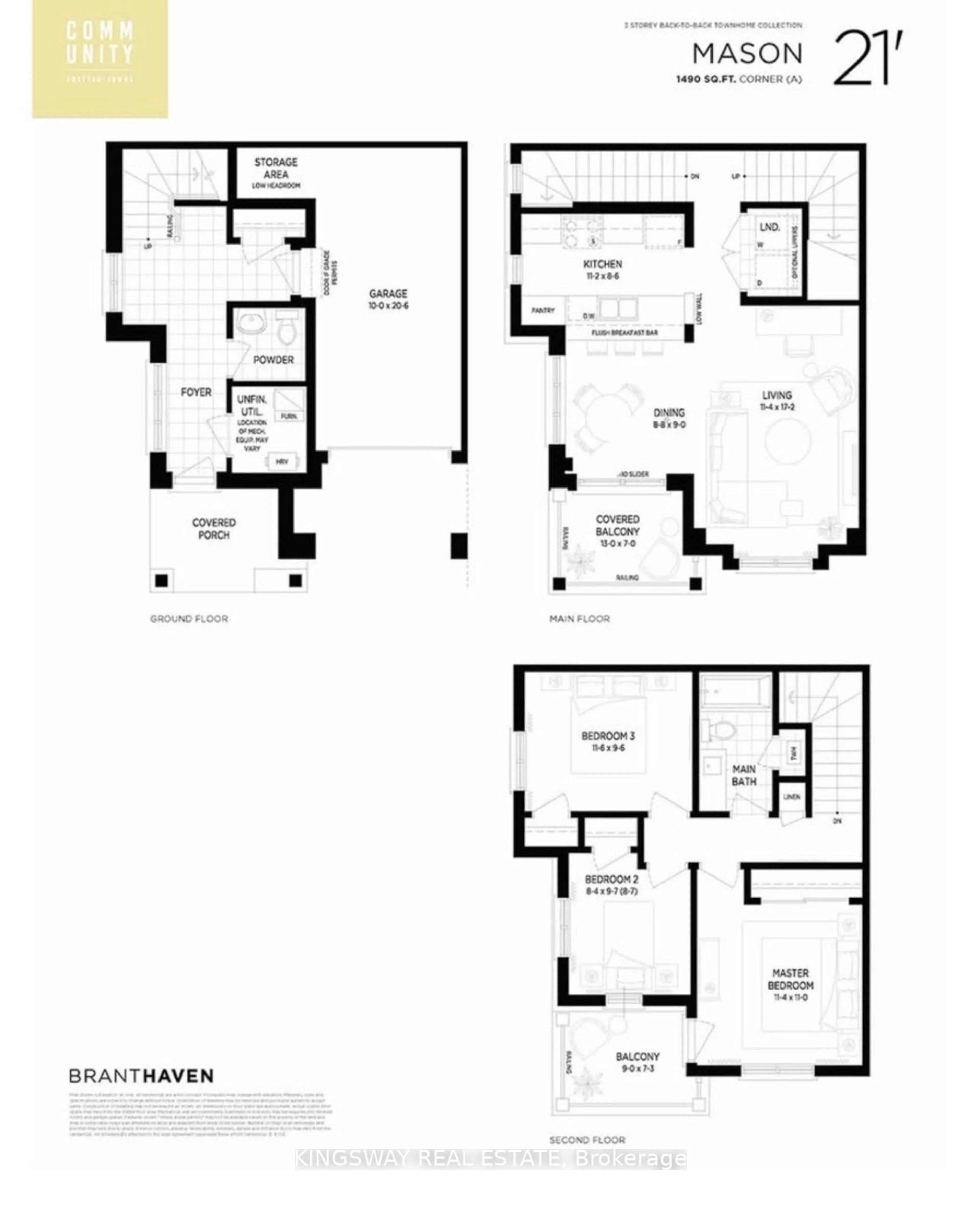 Floor plan for 100 Hollywood Crt #17, Cambridge Ontario N1R 8J8