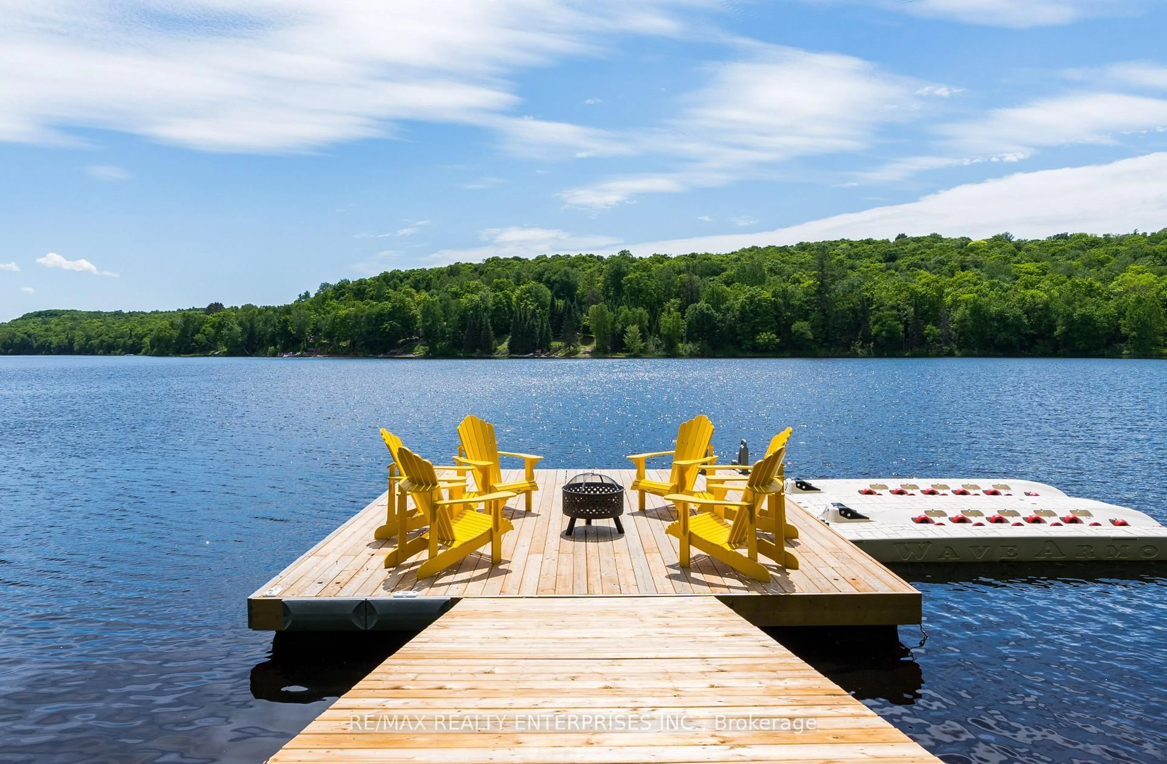 Patio, water/lake/river/ocean view for 140 Rachels Lane, Huntsville Ontario P1H 2J2