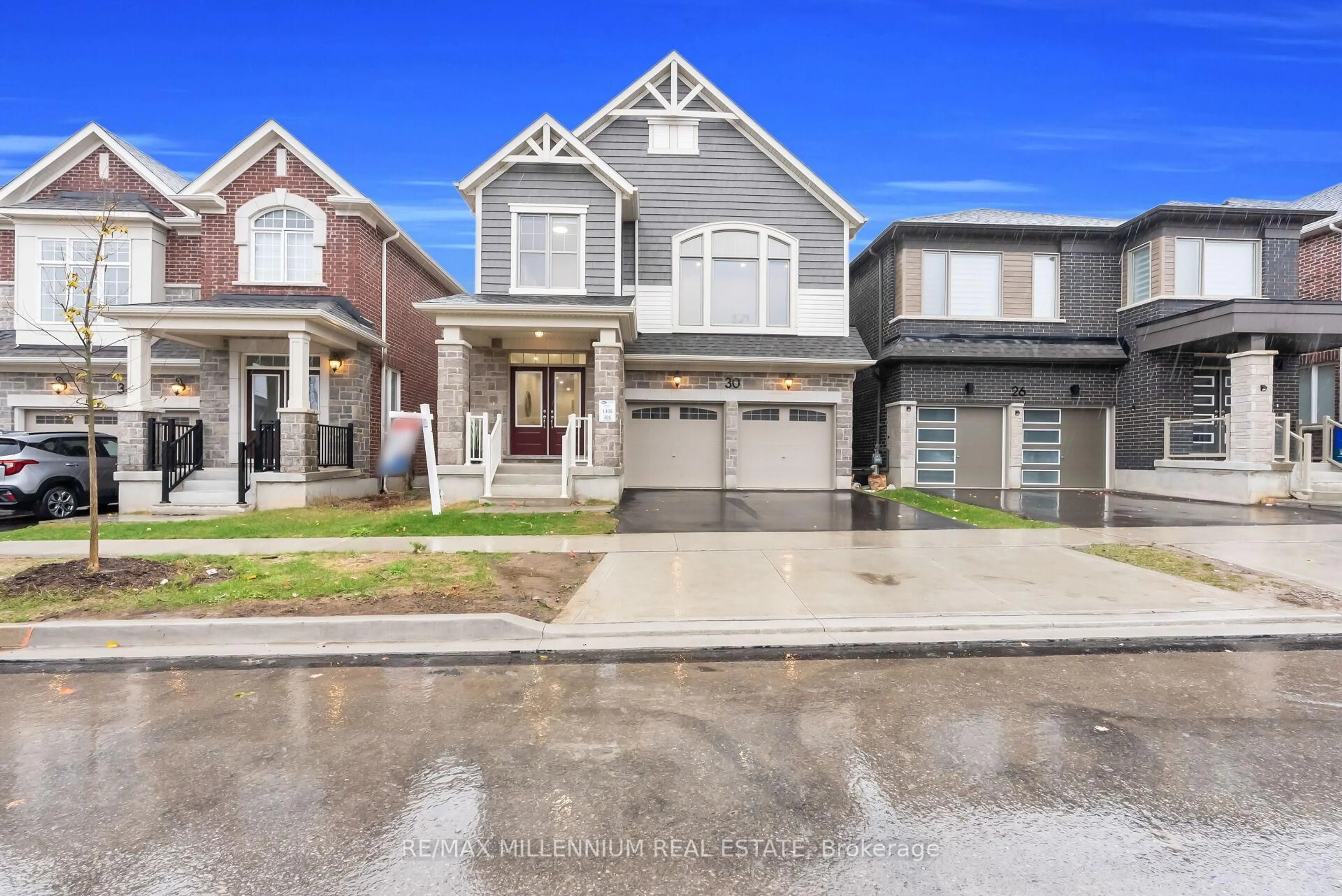 Home with brick exterior material, street for 30 Hammermeister St, Kitchener Ontario N2R 0T2