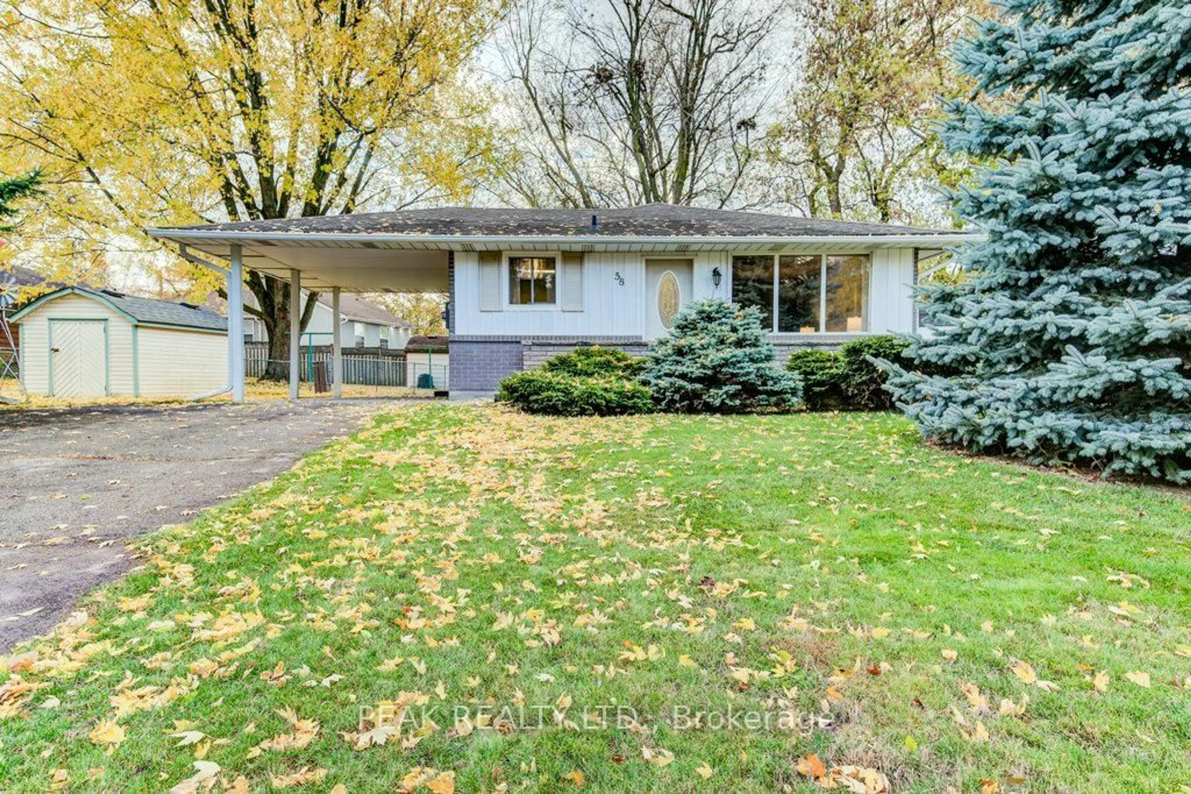 Home with vinyl exterior material, street for 58 Victoria St, Wilmot Ontario N3A 1V7