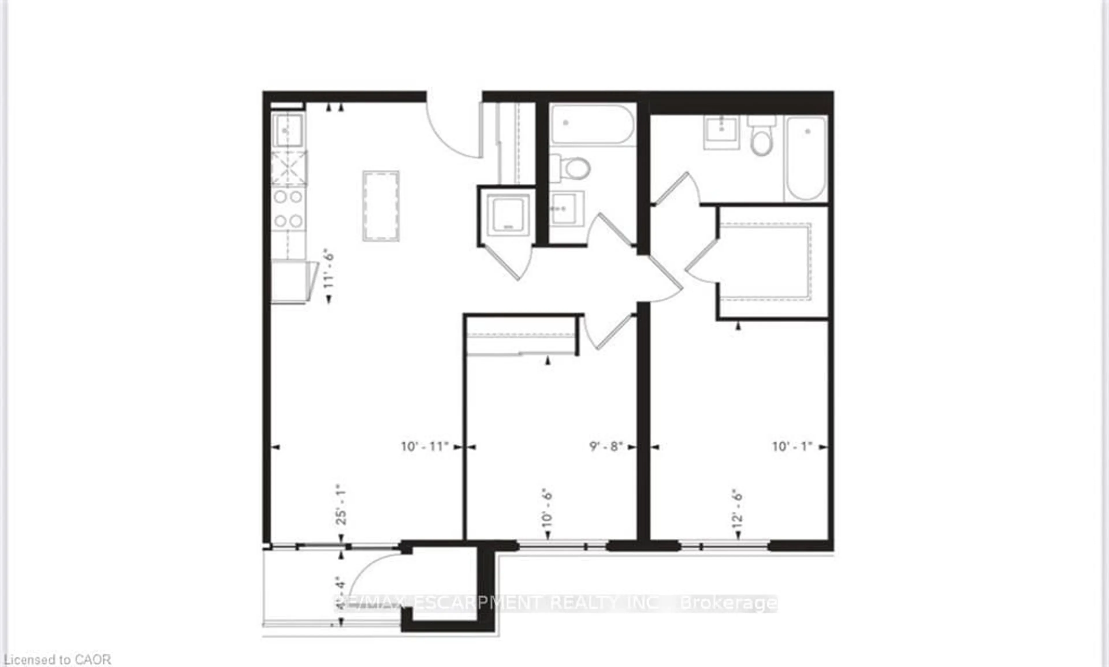 Floor plan for 50 Herrick Ave #231, St. Catharines Ontario L2P 0G3