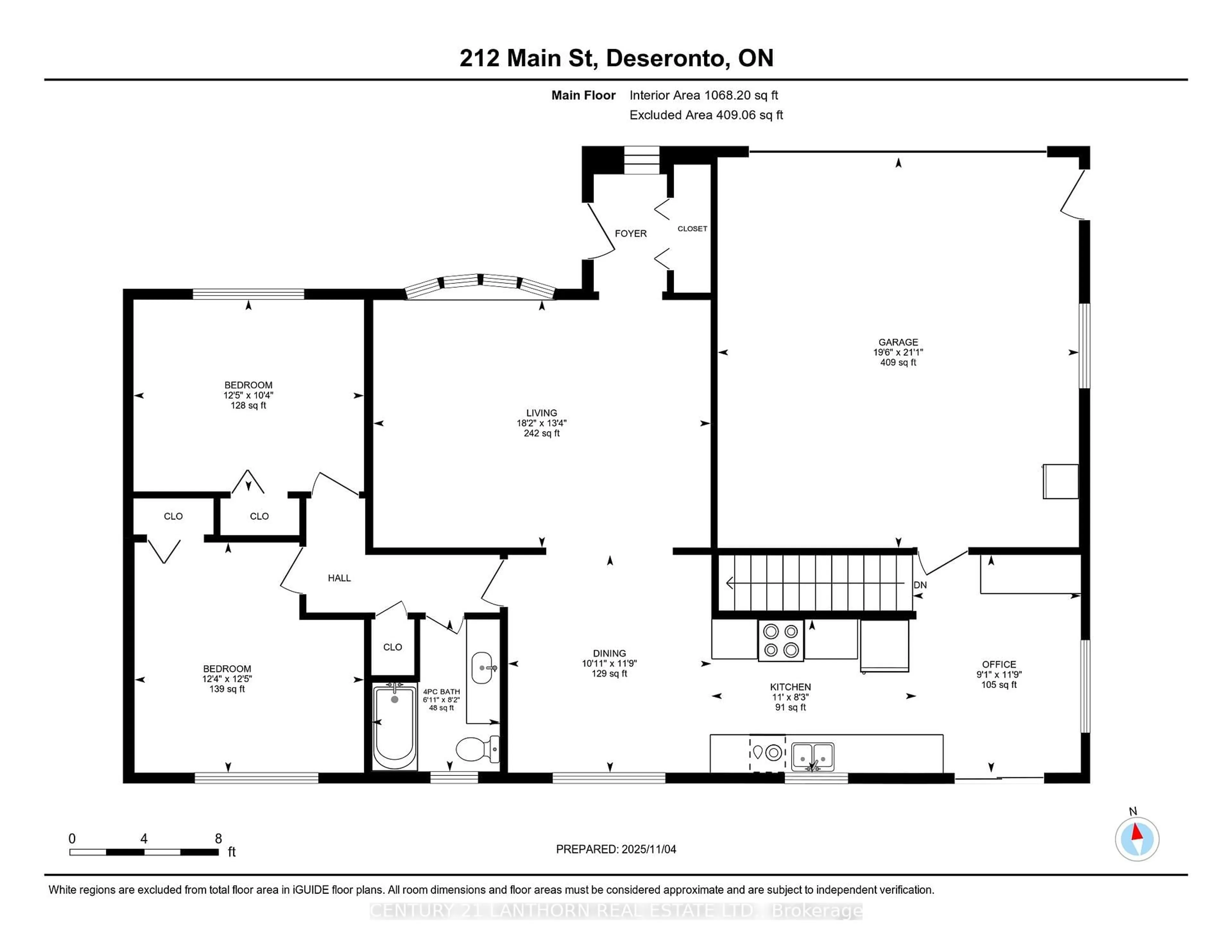 Floor plan for 212 Main St, Deseronto Ontario K0K 1X0