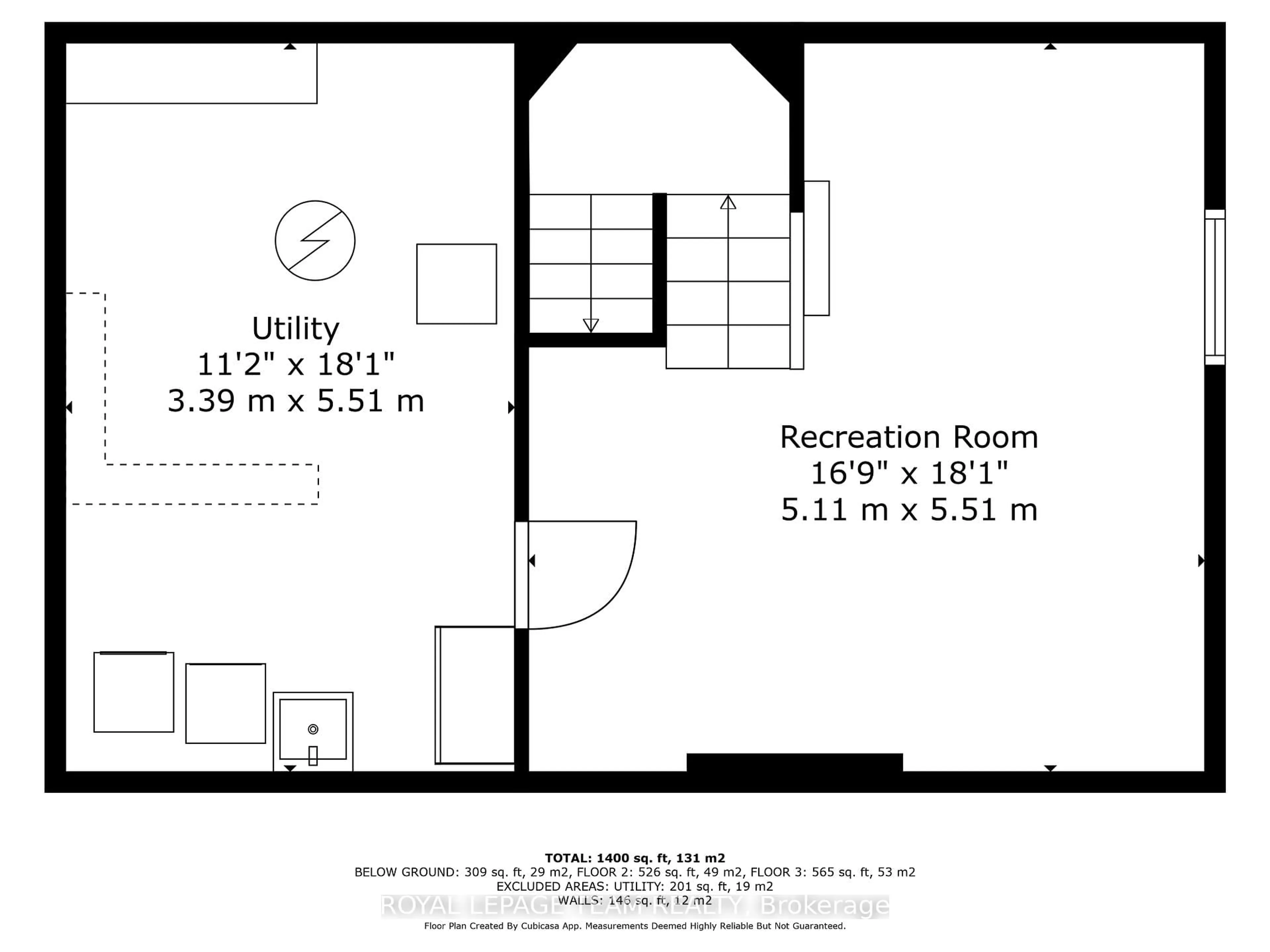 Floor plan for 1308 Summerville Ave, Ottawa Ontario K1Z 8G8
