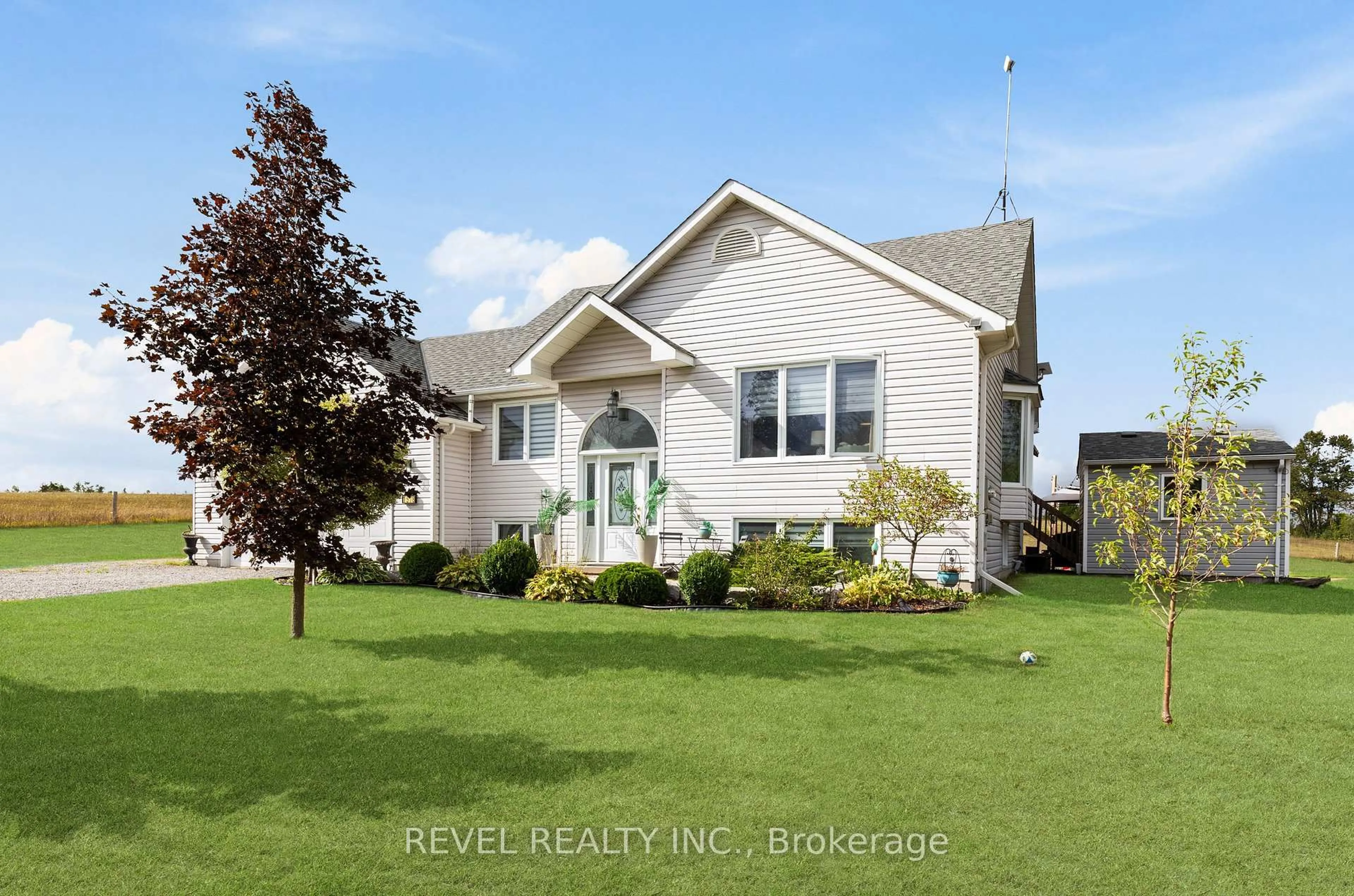 Home with vinyl exterior material, street for 1578 Sturgeon Rd, Kawartha Lakes Ontario K0M 1L0