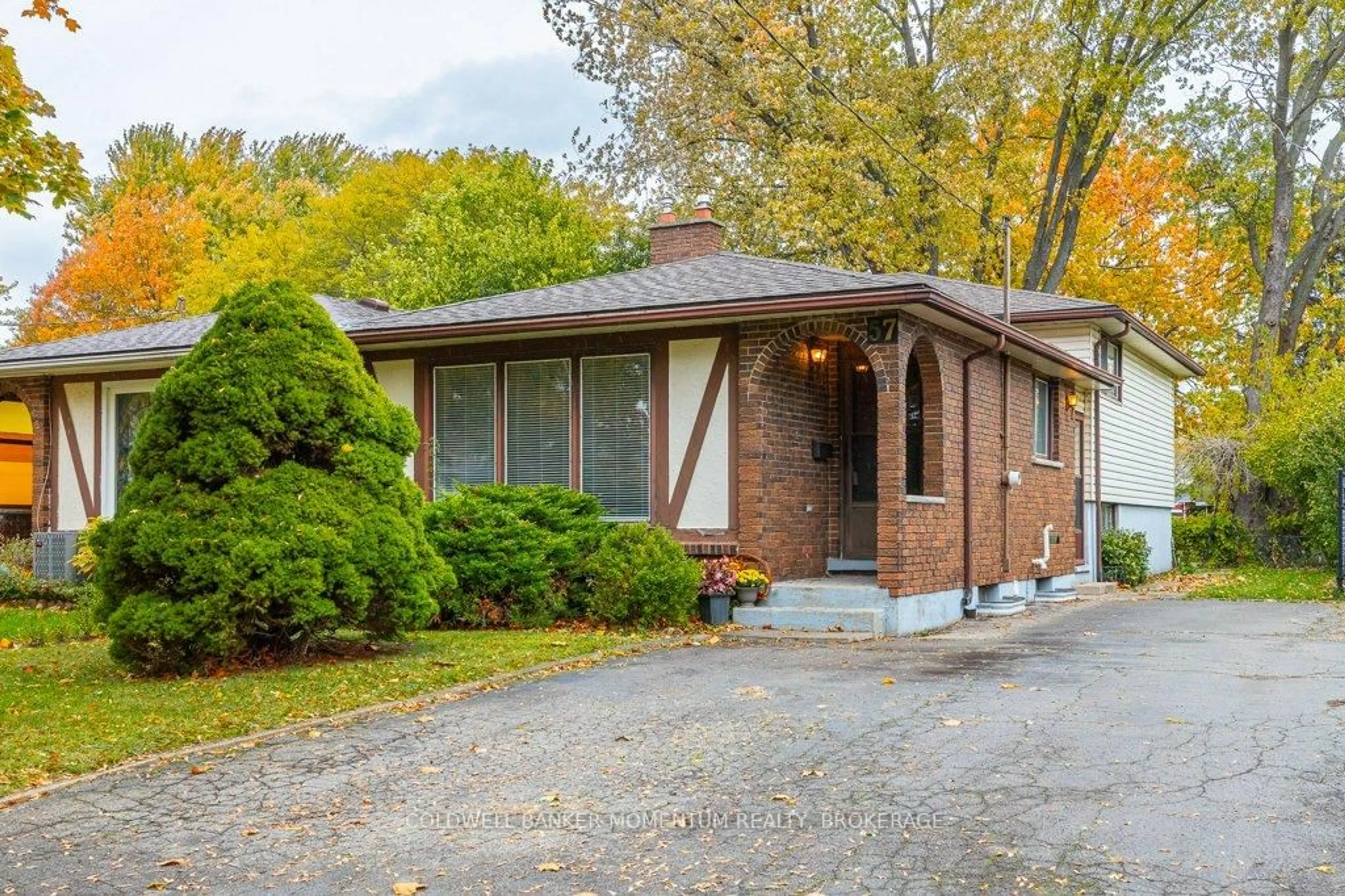 Home with brick exterior material, street for 57 Louis Ave, St. Catharines Ontario L2M 2N4