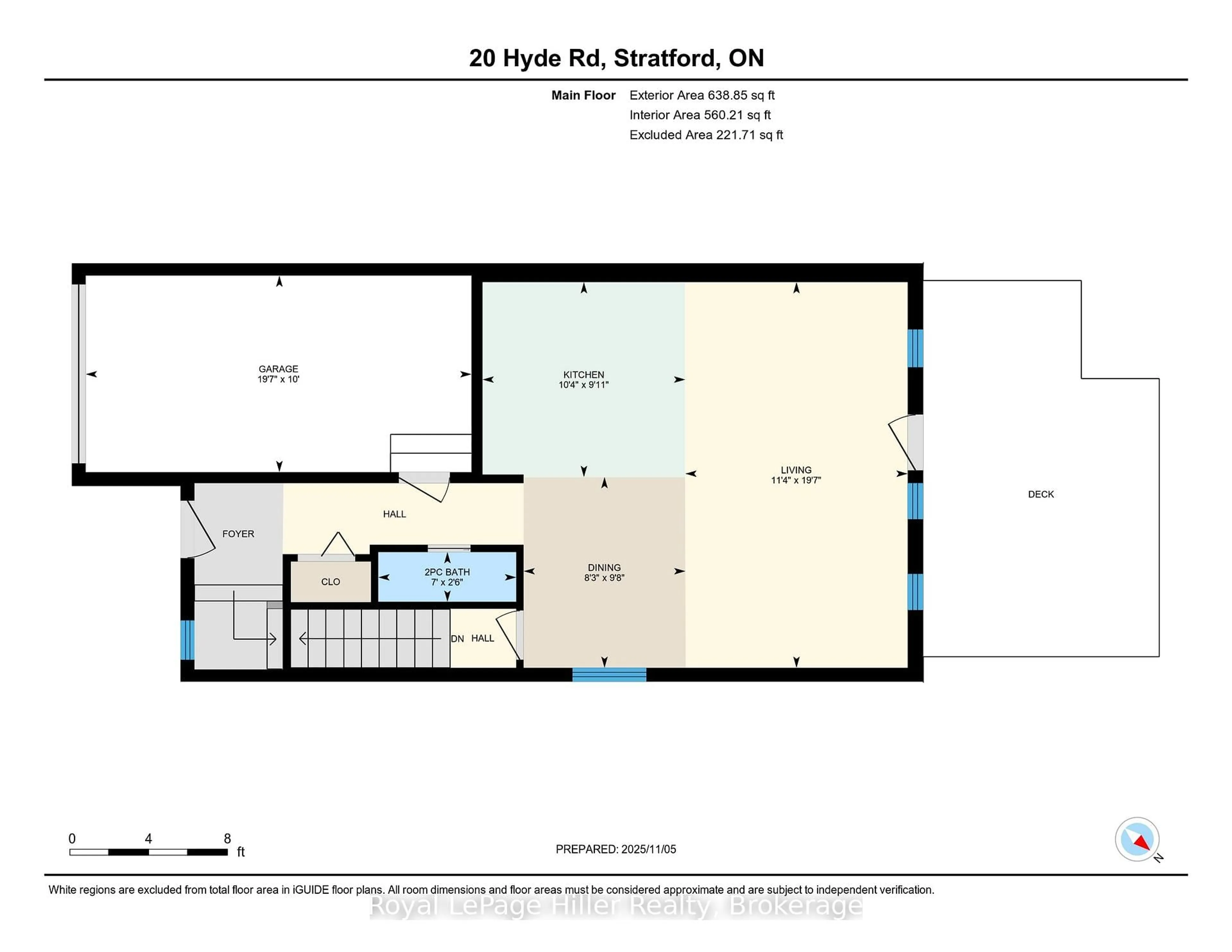 Floor plan for 20 Hyde Rd, Stratford Ontario N5A 7Z4