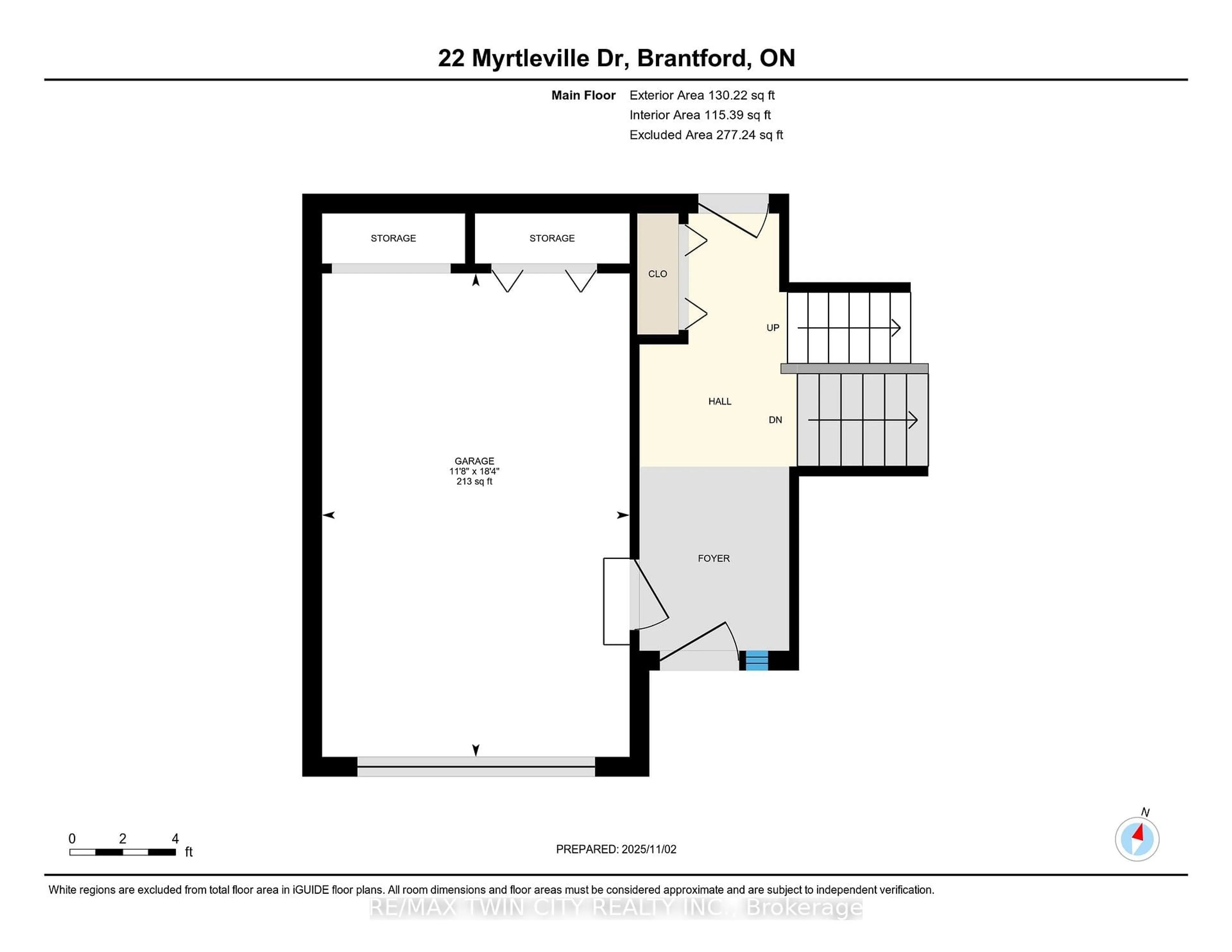 Floor plan for 22 Myrtleville Dr, Brantford Ontario N3V 1B8