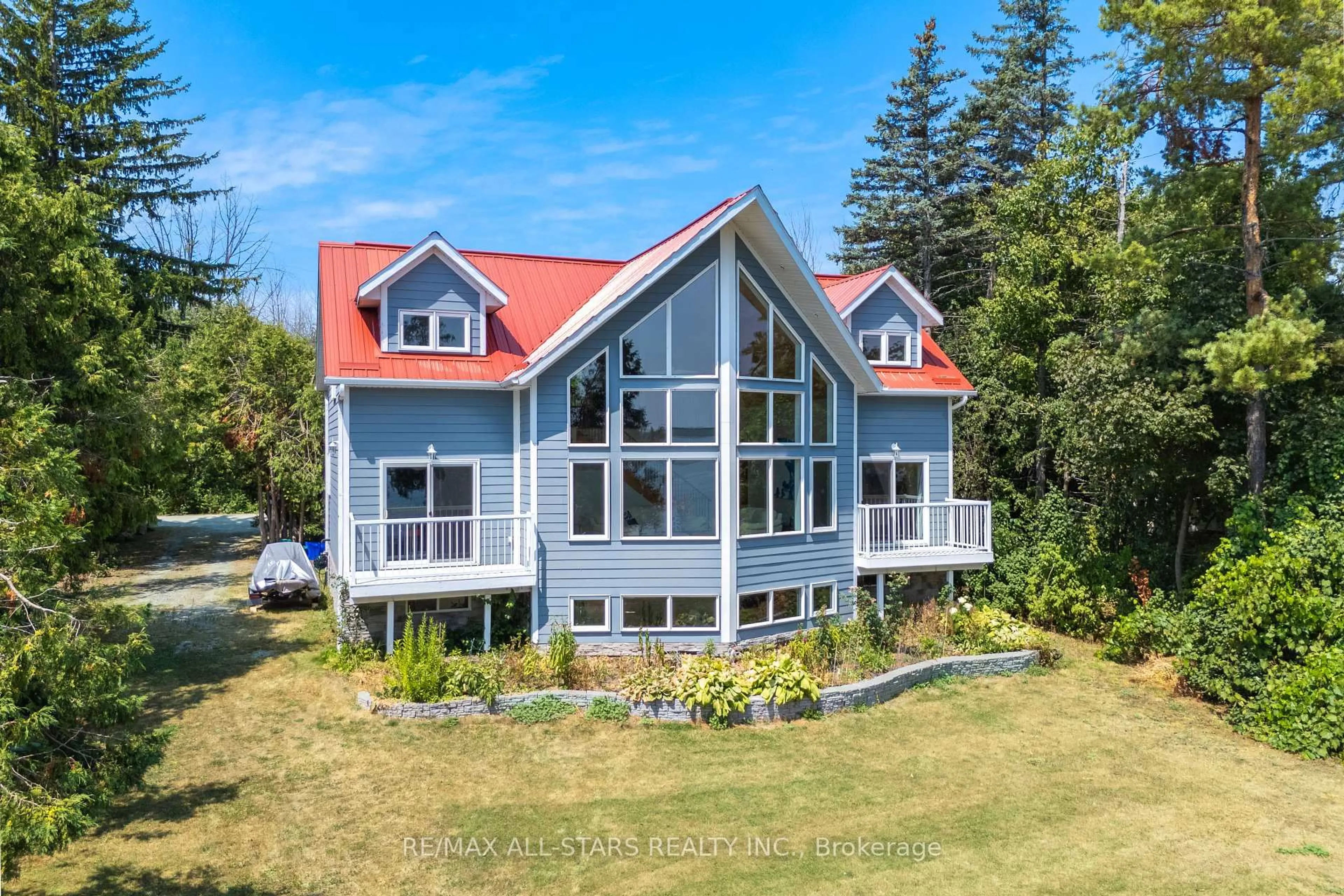 A pic from outside/outdoor area/front of a property/back of a property/a pic from drone, water/lake/river/ocean view for 9 Briar St, Kawartha Lakes Ontario K0M 1G0