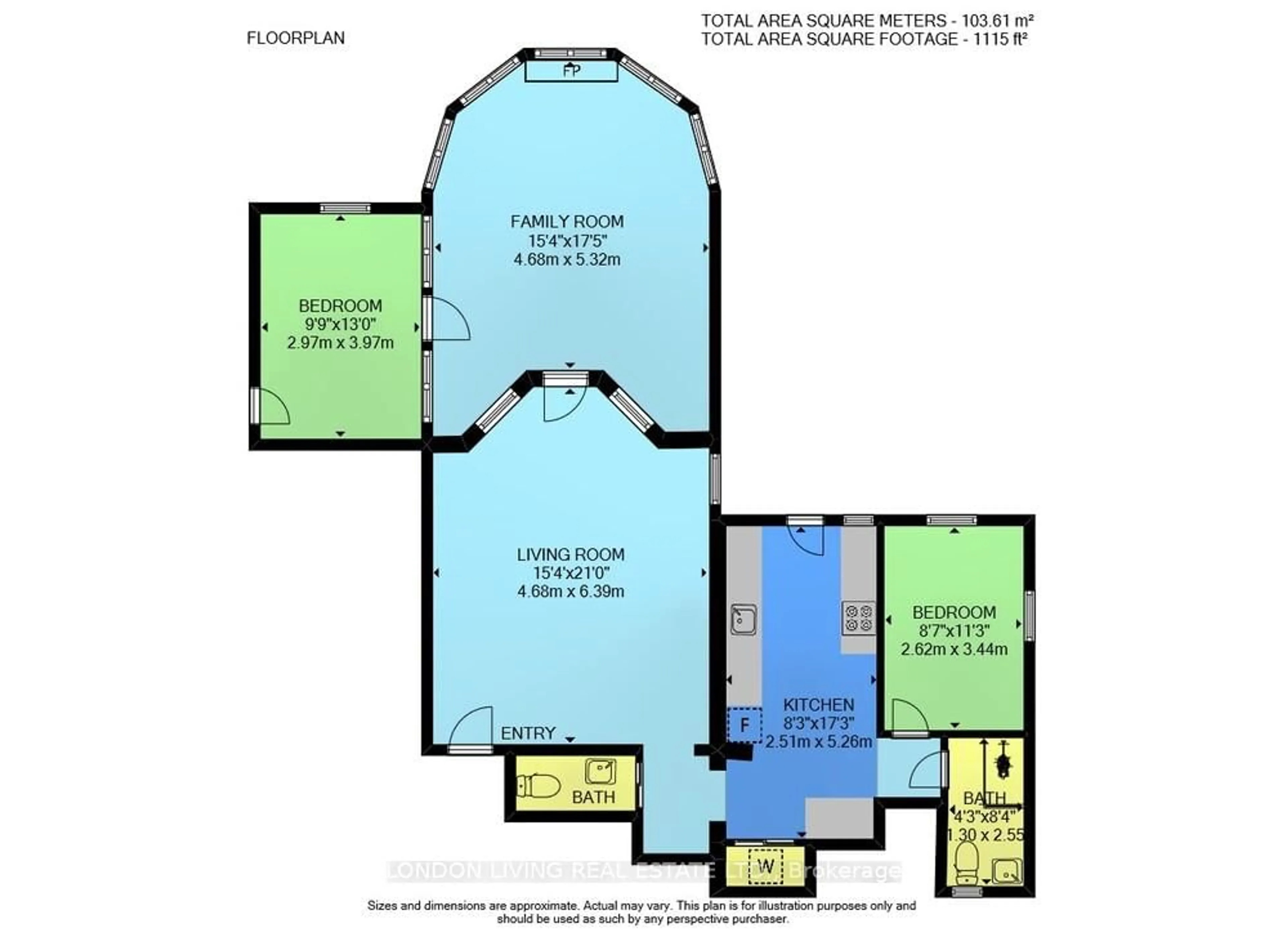 Floor plan for 49 Ridout St #3, London South Ontario N6C 3W8