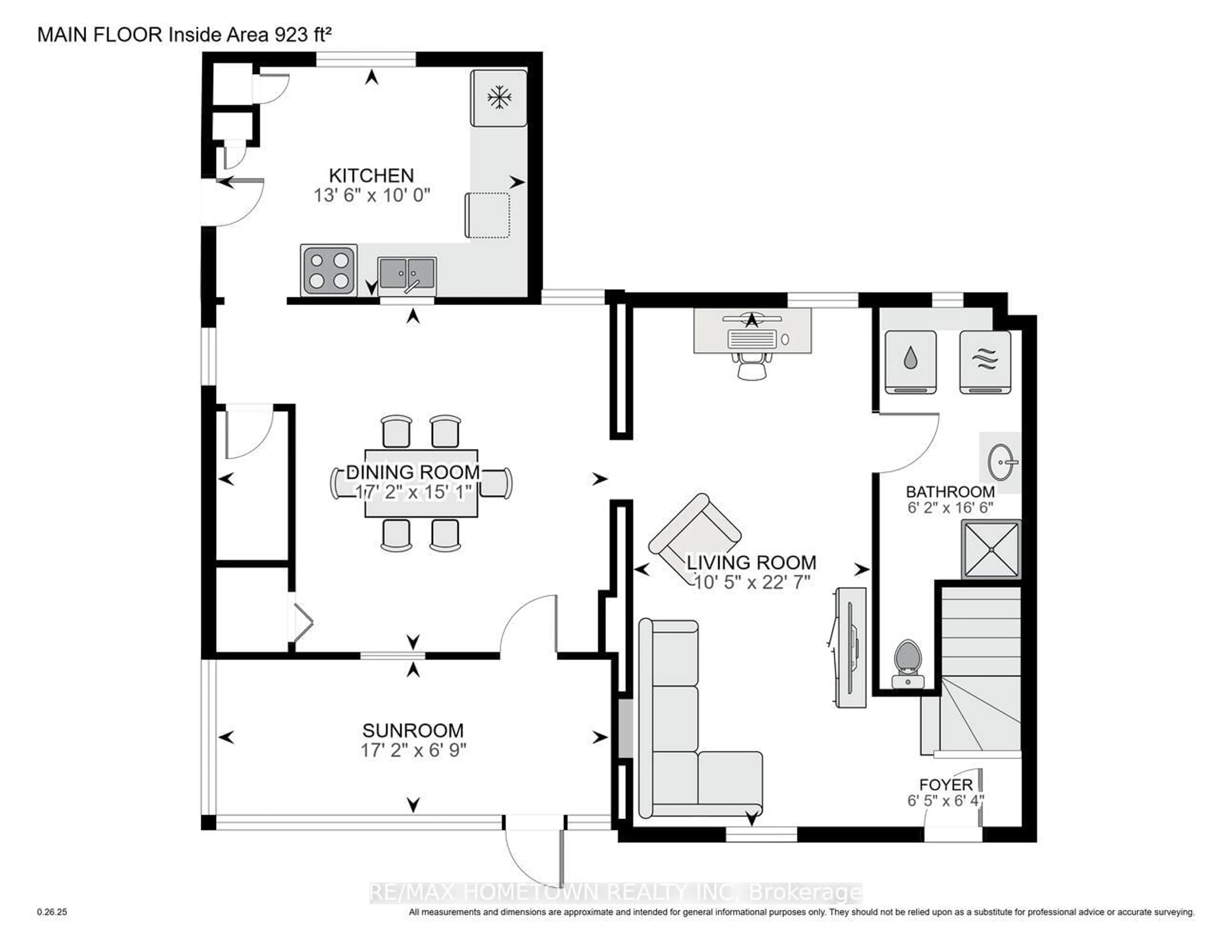 Floor plan for 72 Havelock St, Brockville Ontario K6V 4M1