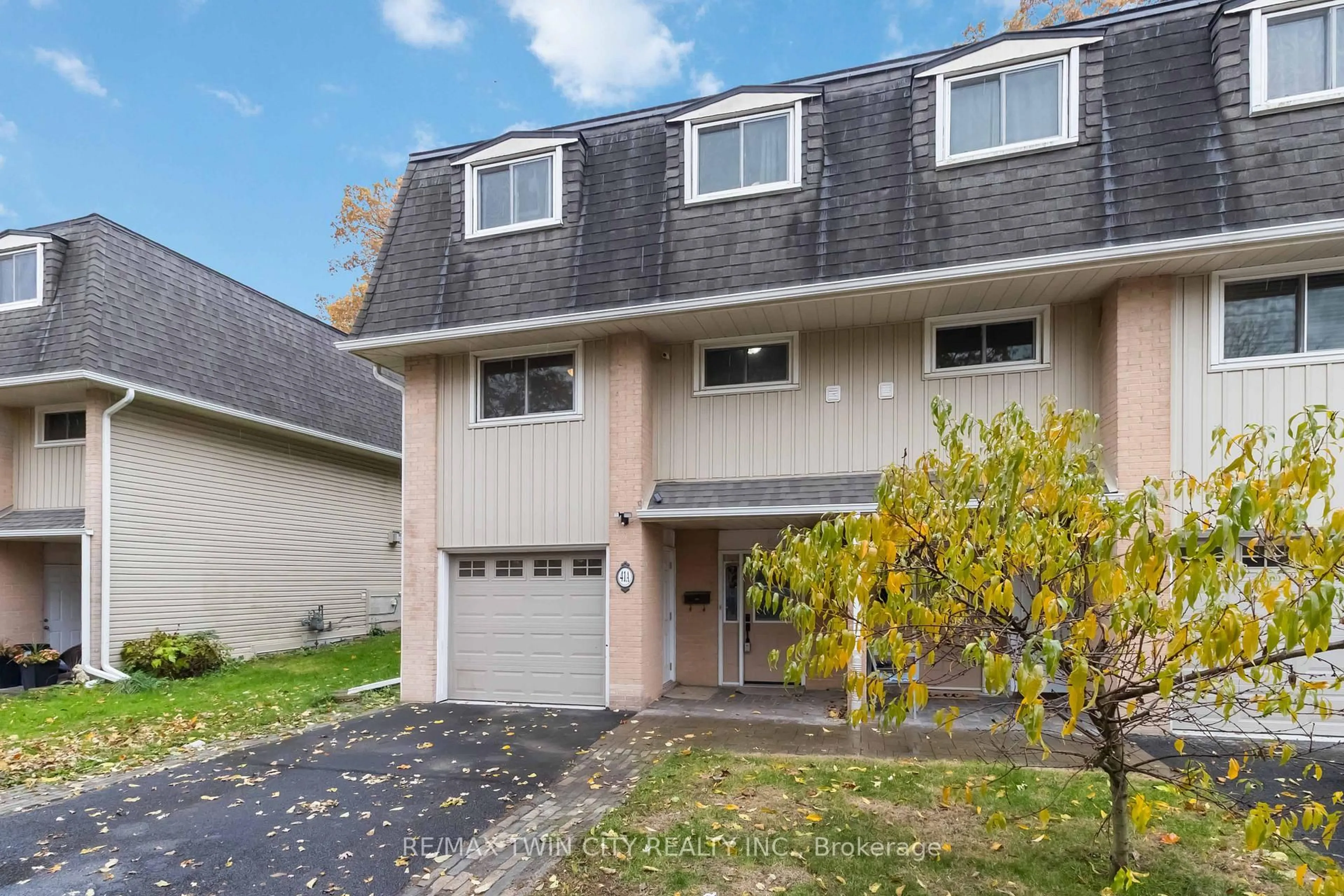 Home with vinyl exterior material, street for 41 Raleigh St #A, Brantford Ontario N3T 1J9