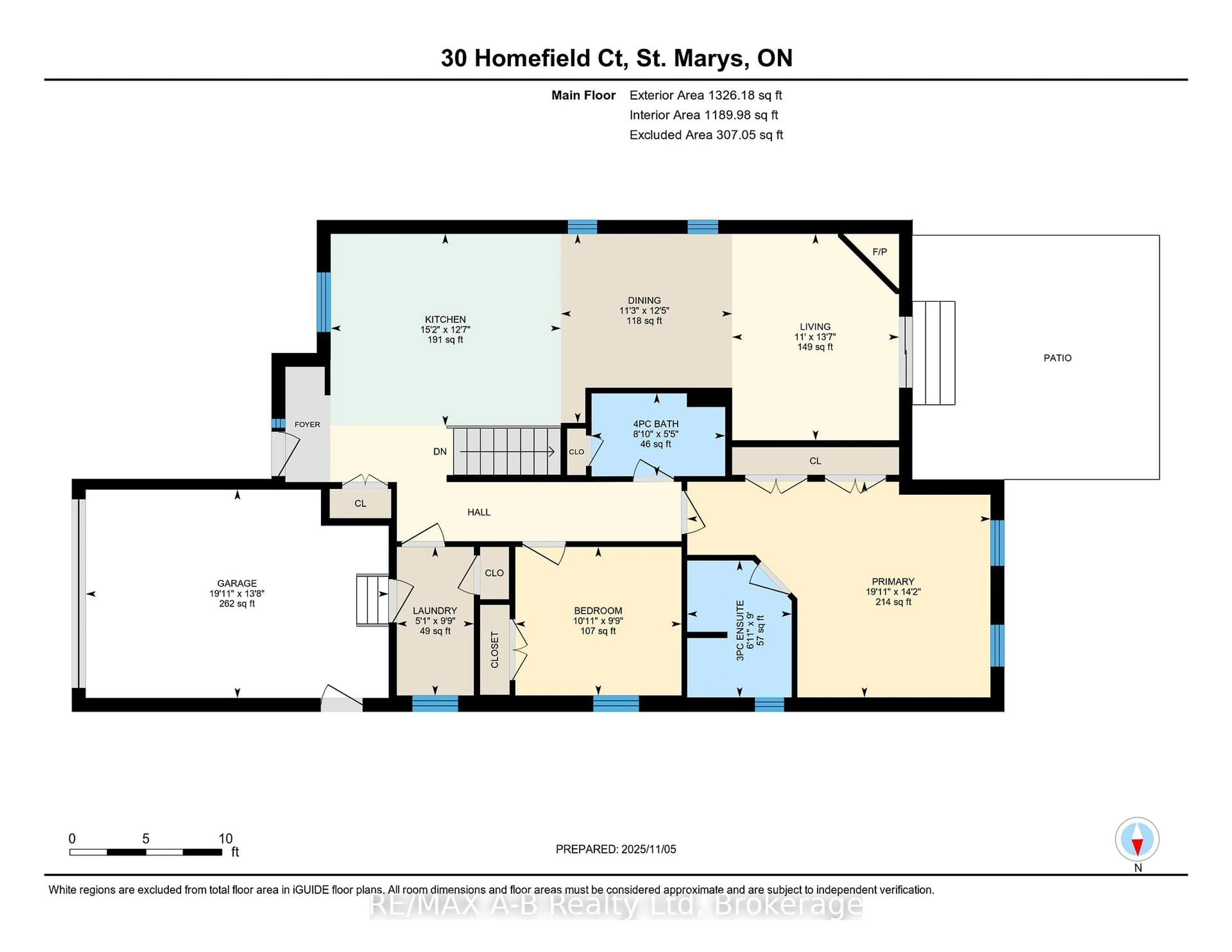 Floor plan for 30 Homefield Crt, St. Marys Ontario N4X 0A4