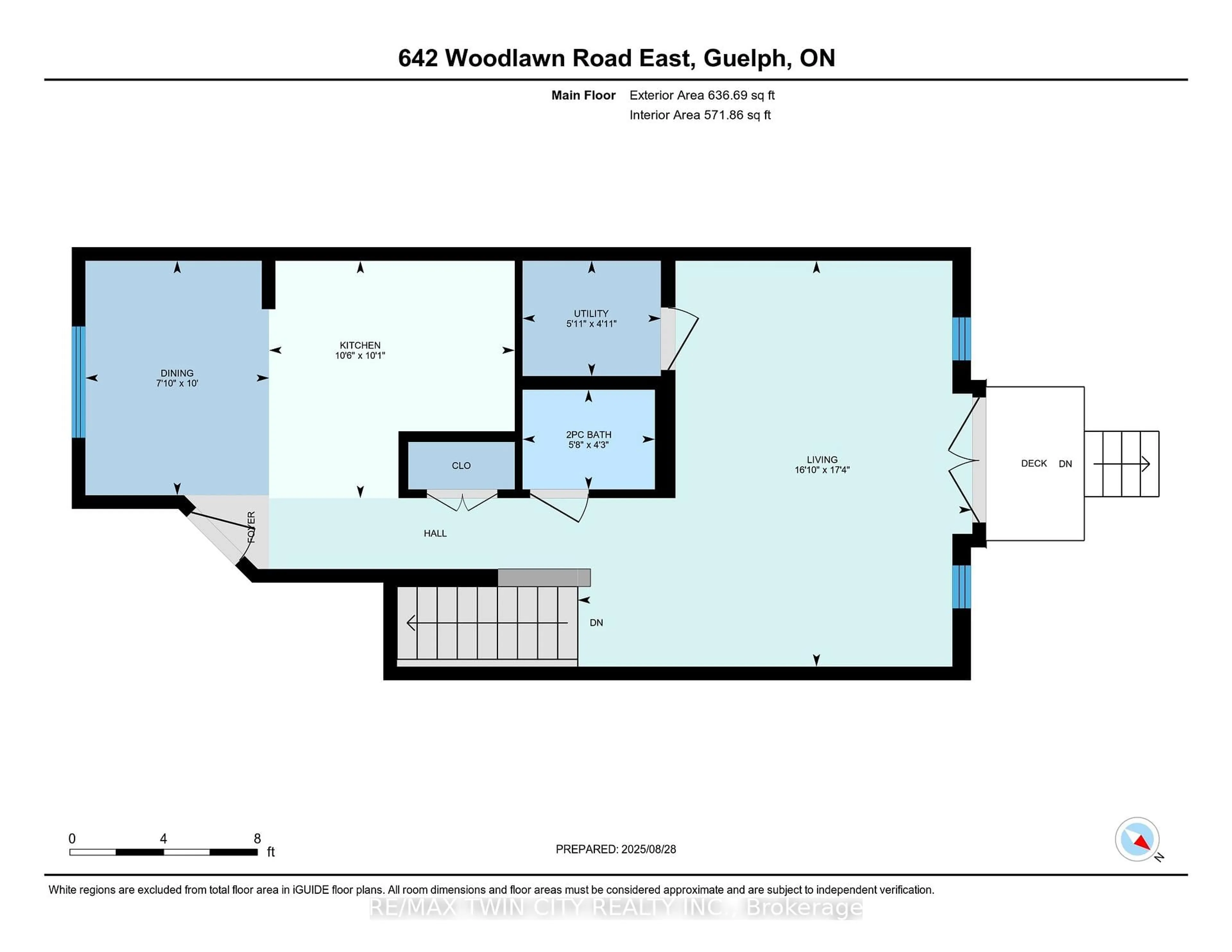 Floor plan for 642 Woodlawn Rd #642A, Guelph Ontario N1E 0K4