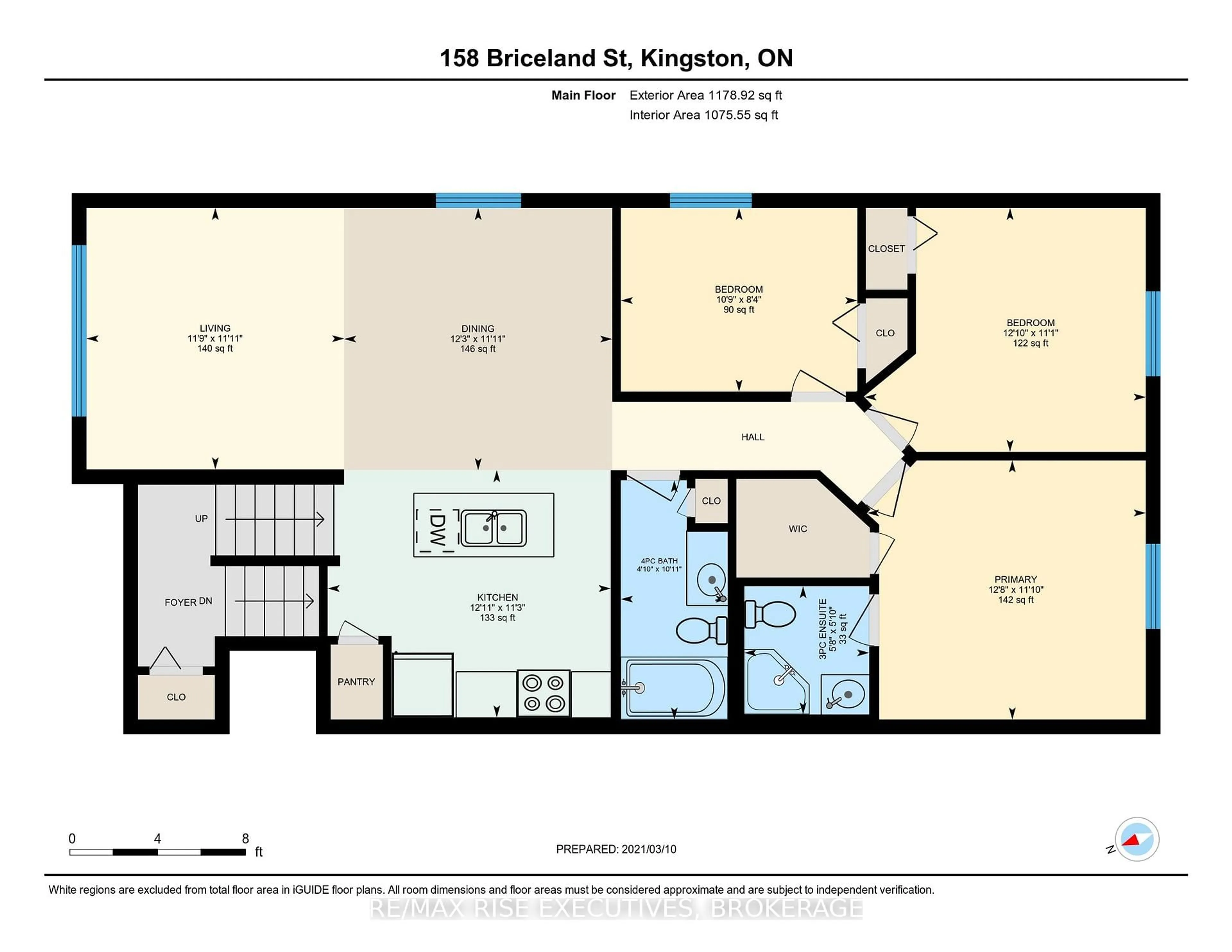 Floor plan for 158 Briceland St, Kingston Ontario K7K 7L2