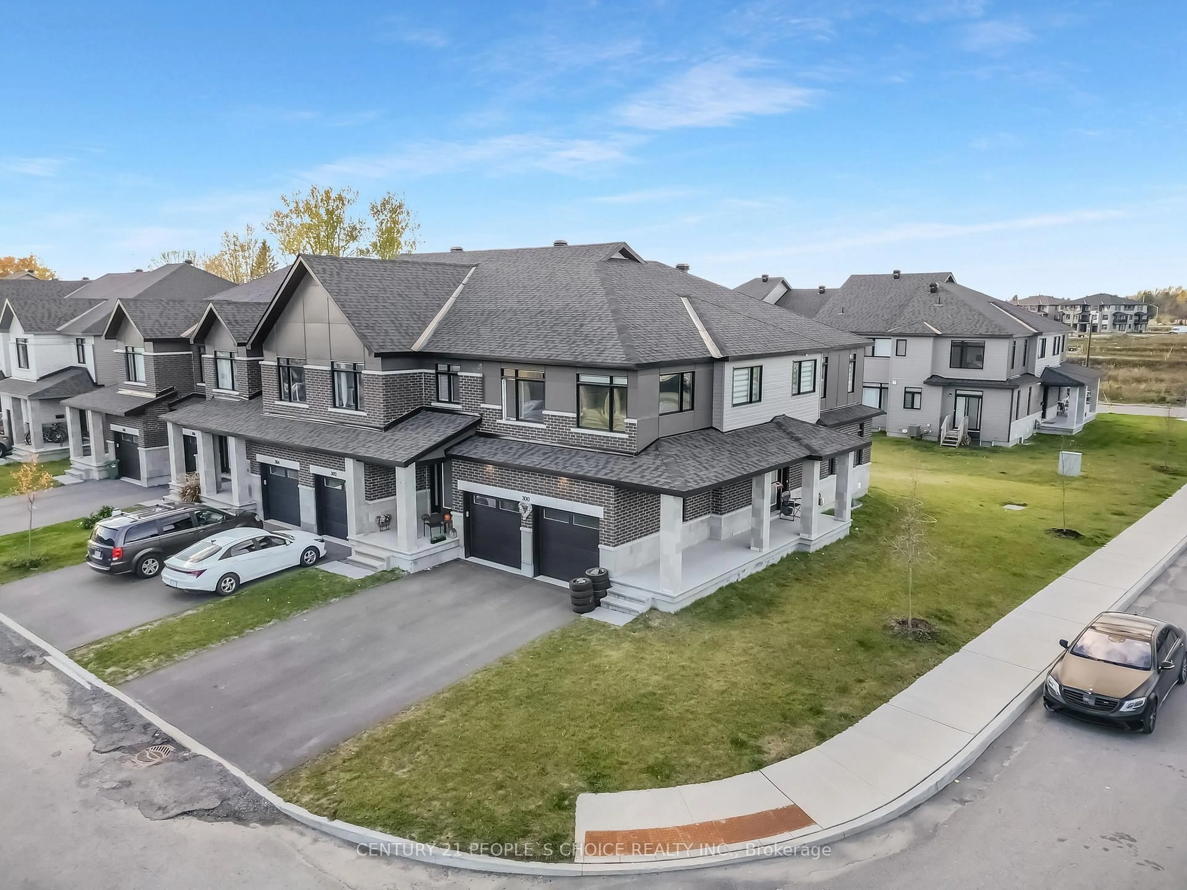 A pic from outside/outdoor area/front of a property/back of a property/a pic from drone, street for 300 Makobe Lane, Ottawa Ontario K4M 0L9