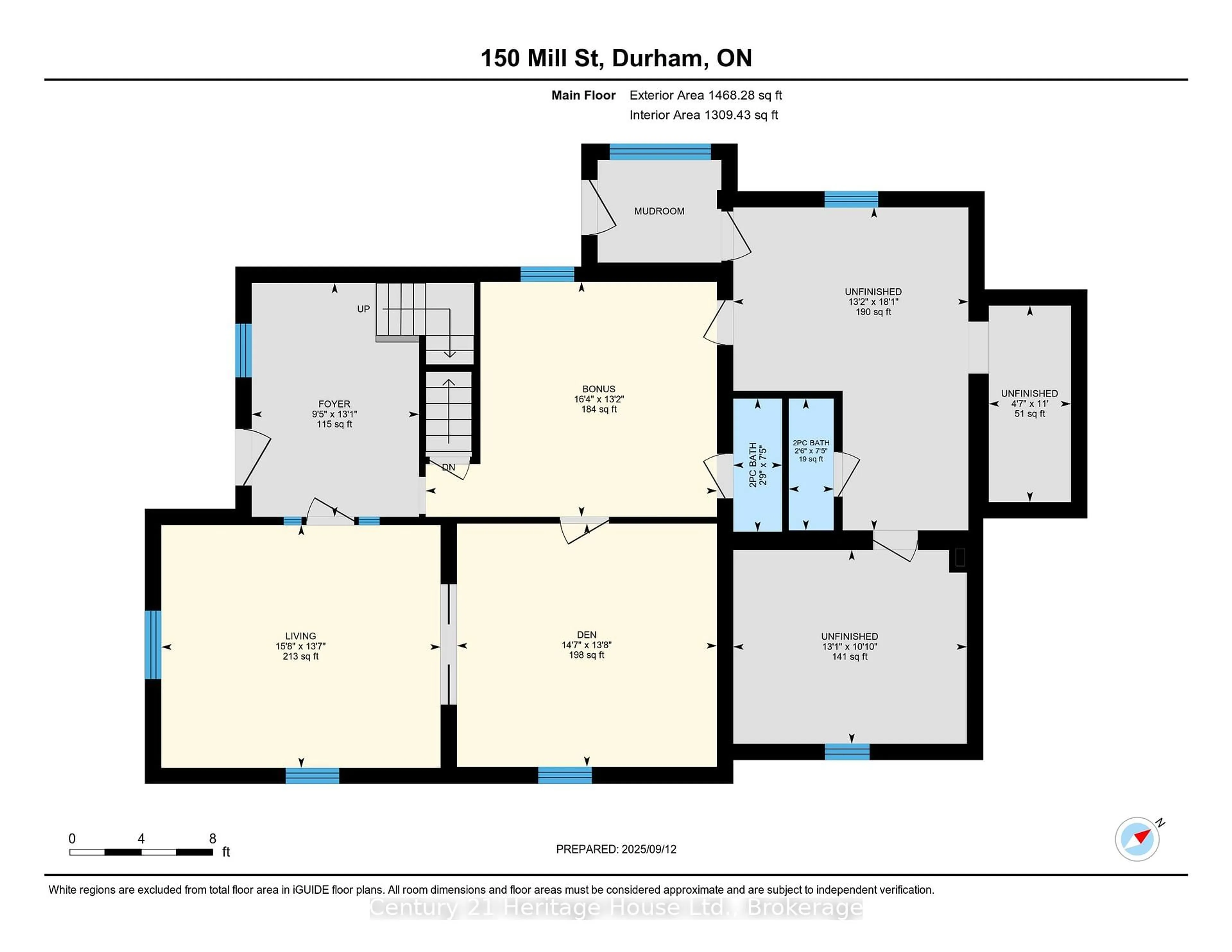 Floor plan for 150 Mill St, West Grey Ontario N0G 1R0
