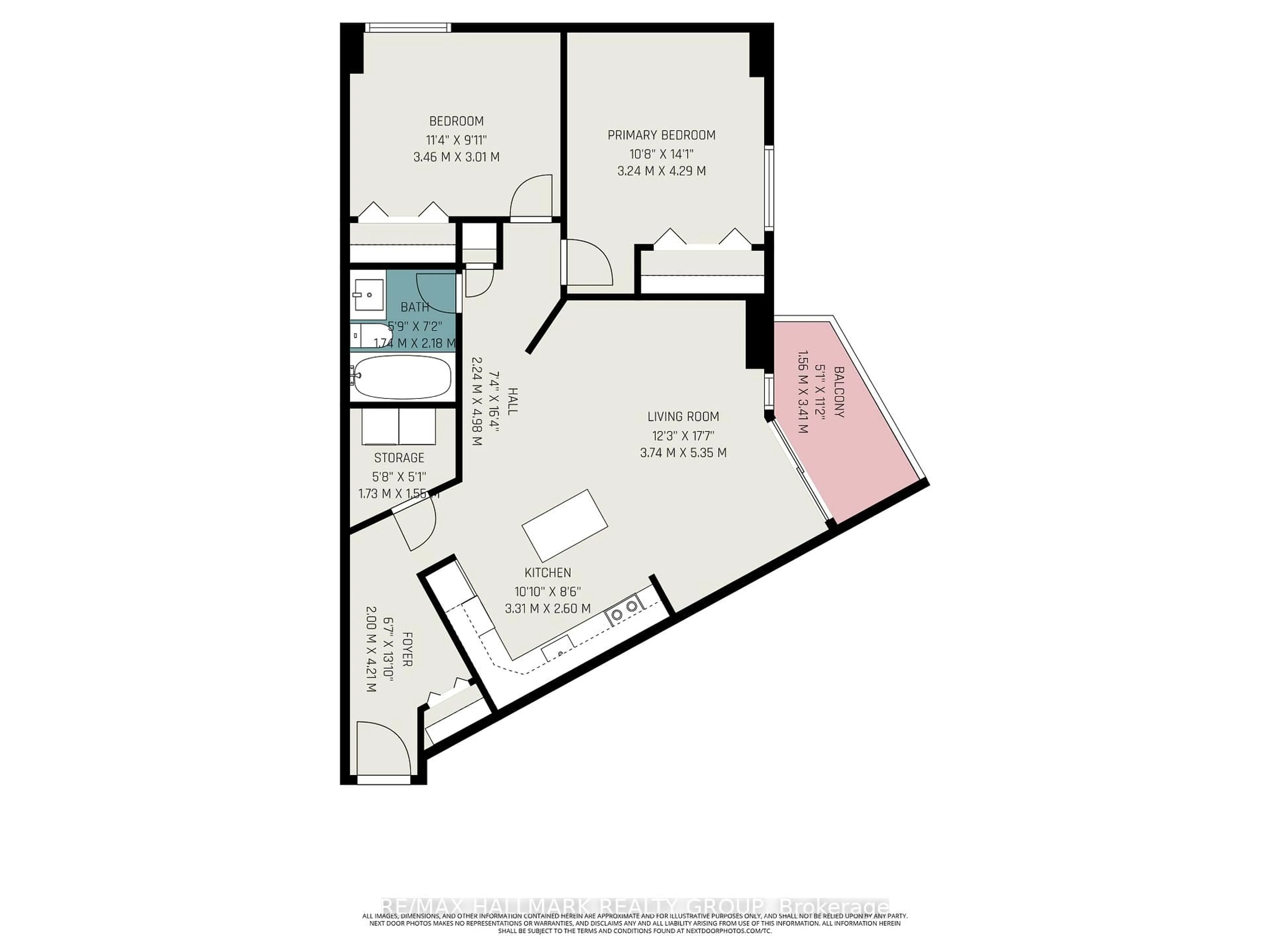 Floor plan for 1380 Prince Of Wales Dr #1005, Ottawa Ontario K2C 3N5