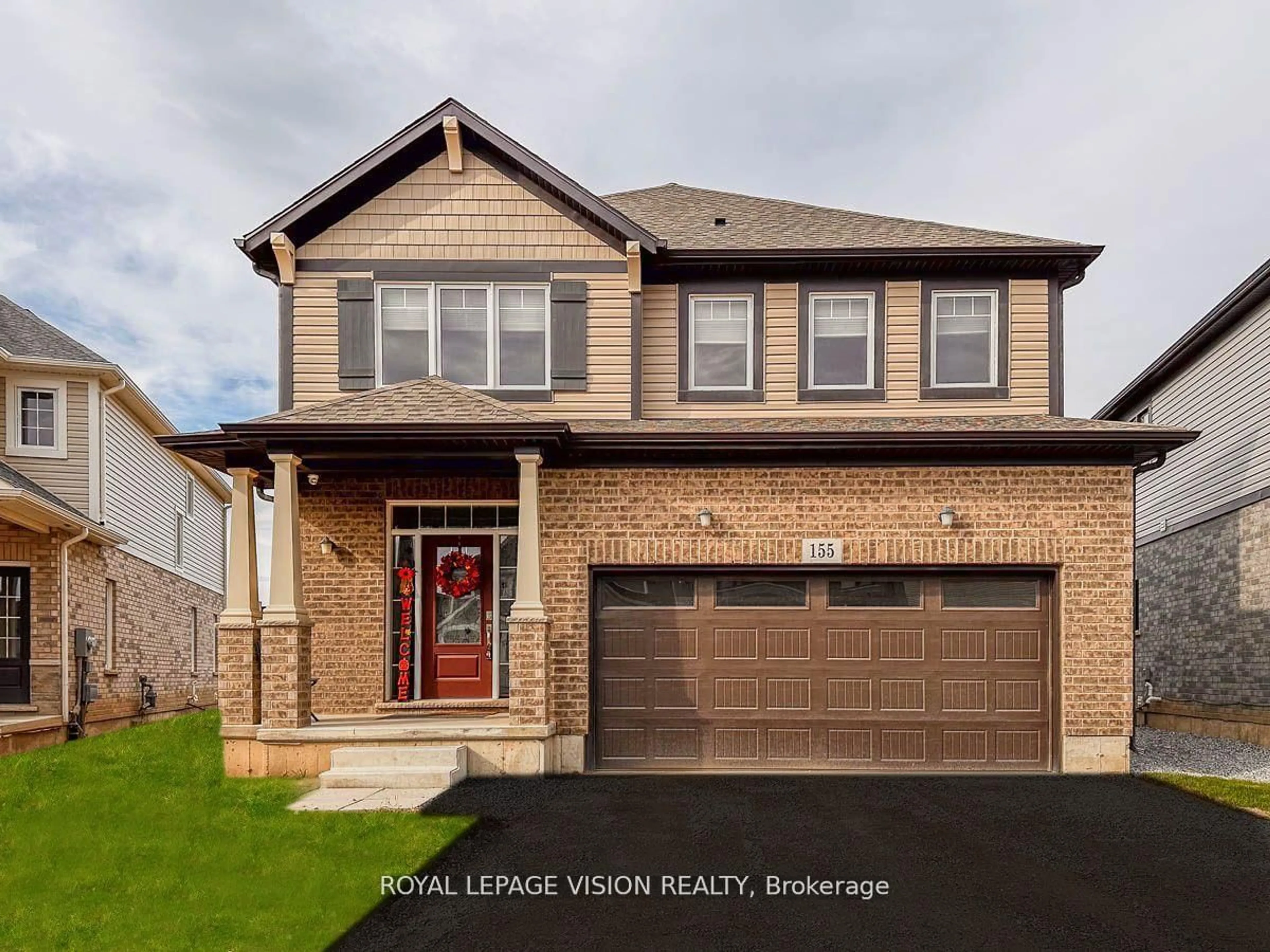 Home with brick exterior material, street for 155 Bur Oak Dr, Thorold Ontario L2V 4Y6