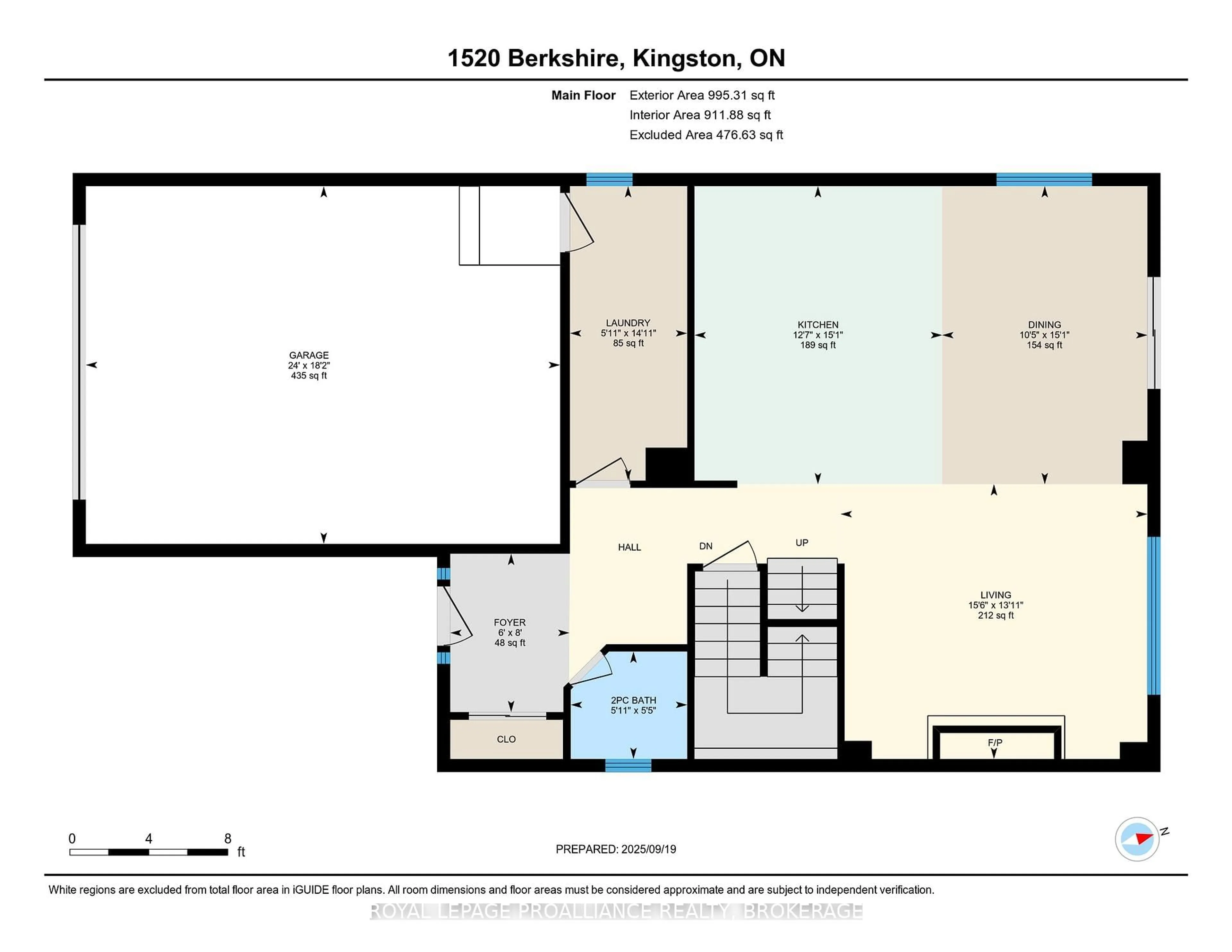 Floor plan for 1520 Berkshire Dr, Kingston Ontario K7P 0S7
