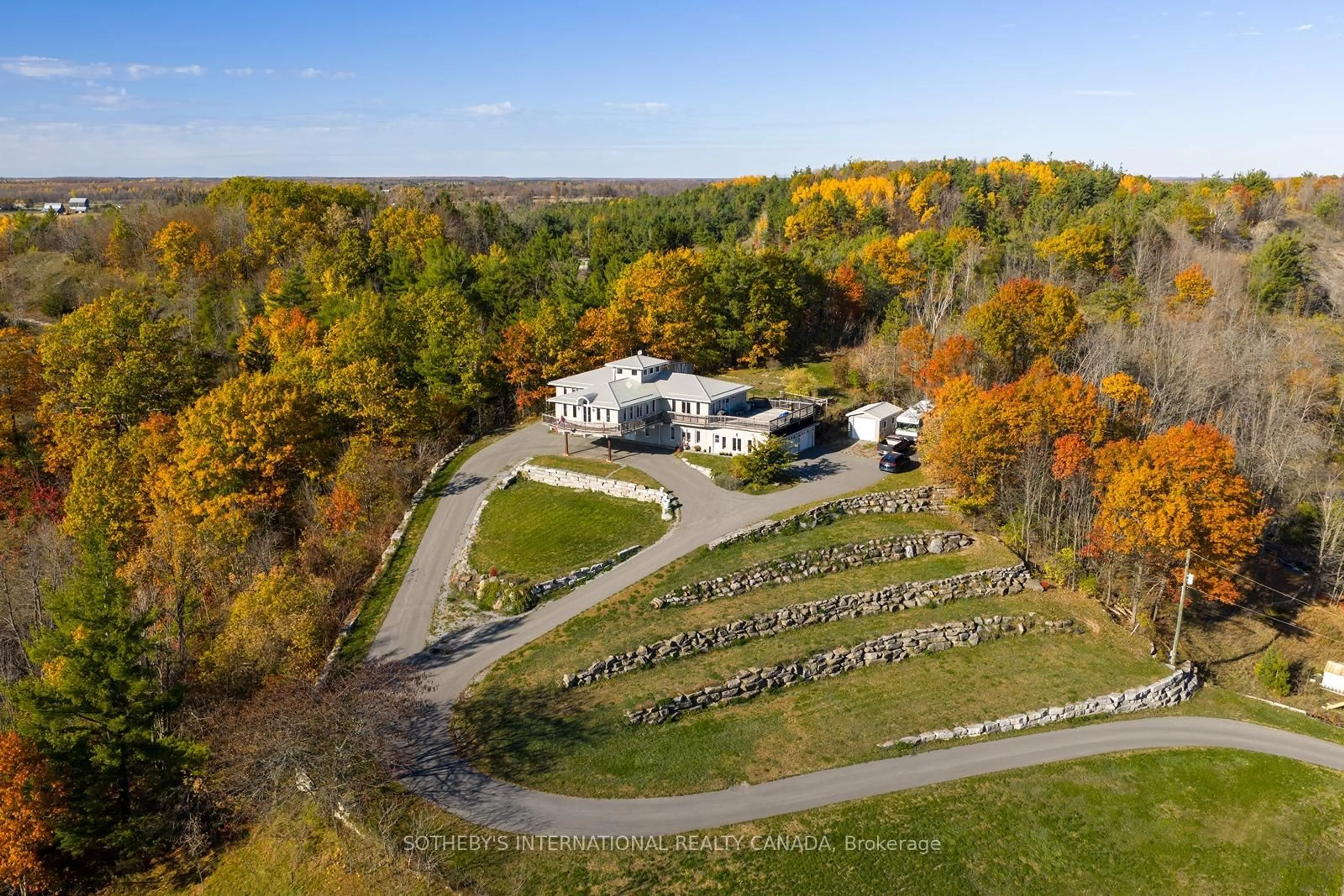 A pic from outside/outdoor area/front of a property/back of a property/a pic from drone, unknown for 4390 Highway 7, Asphodel-Norwood Ontario K0L 2V0