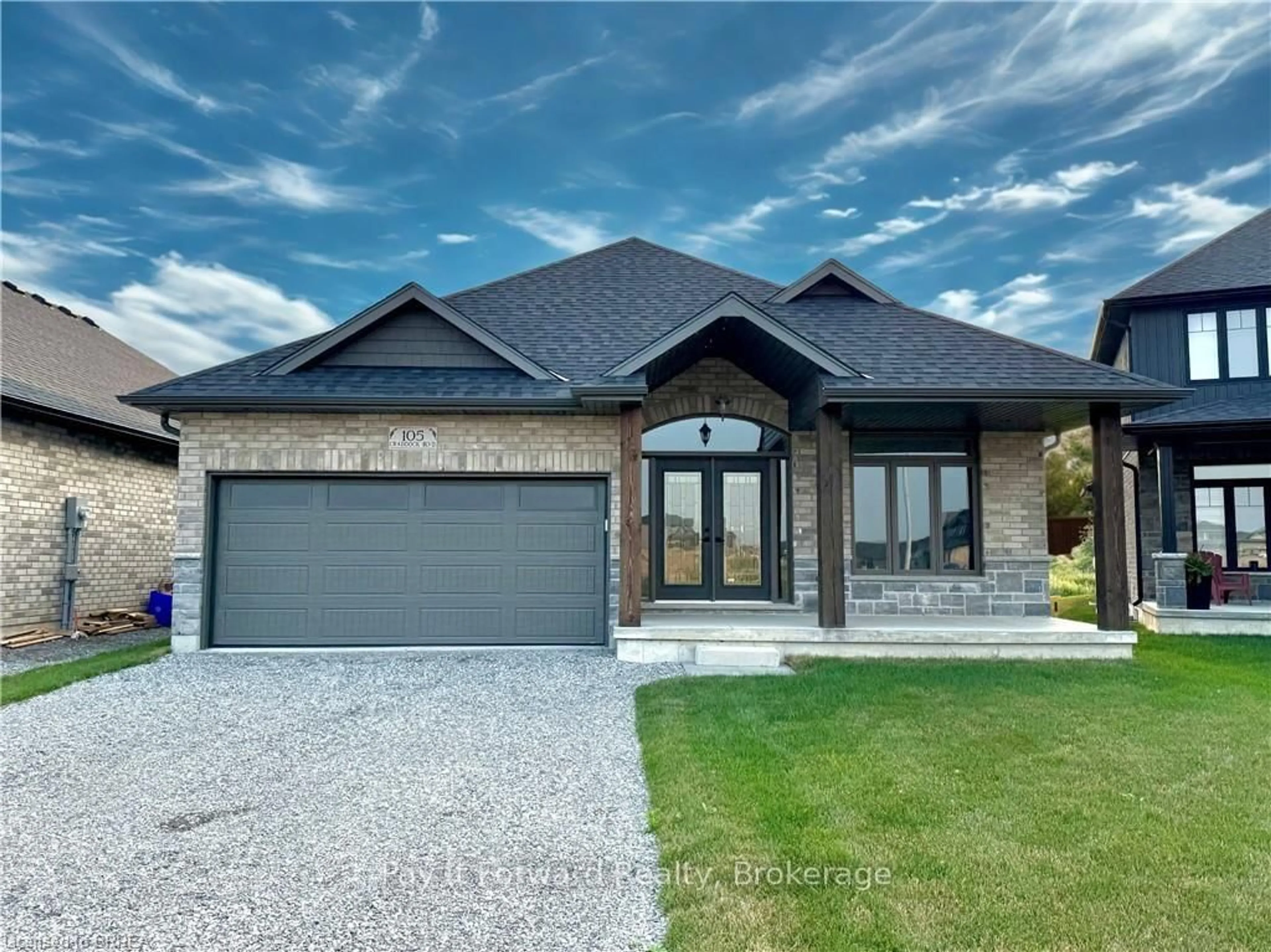 Home with brick exterior material, street for 105 Craddock Blvd, Haldimand Ontario N0A 1J0