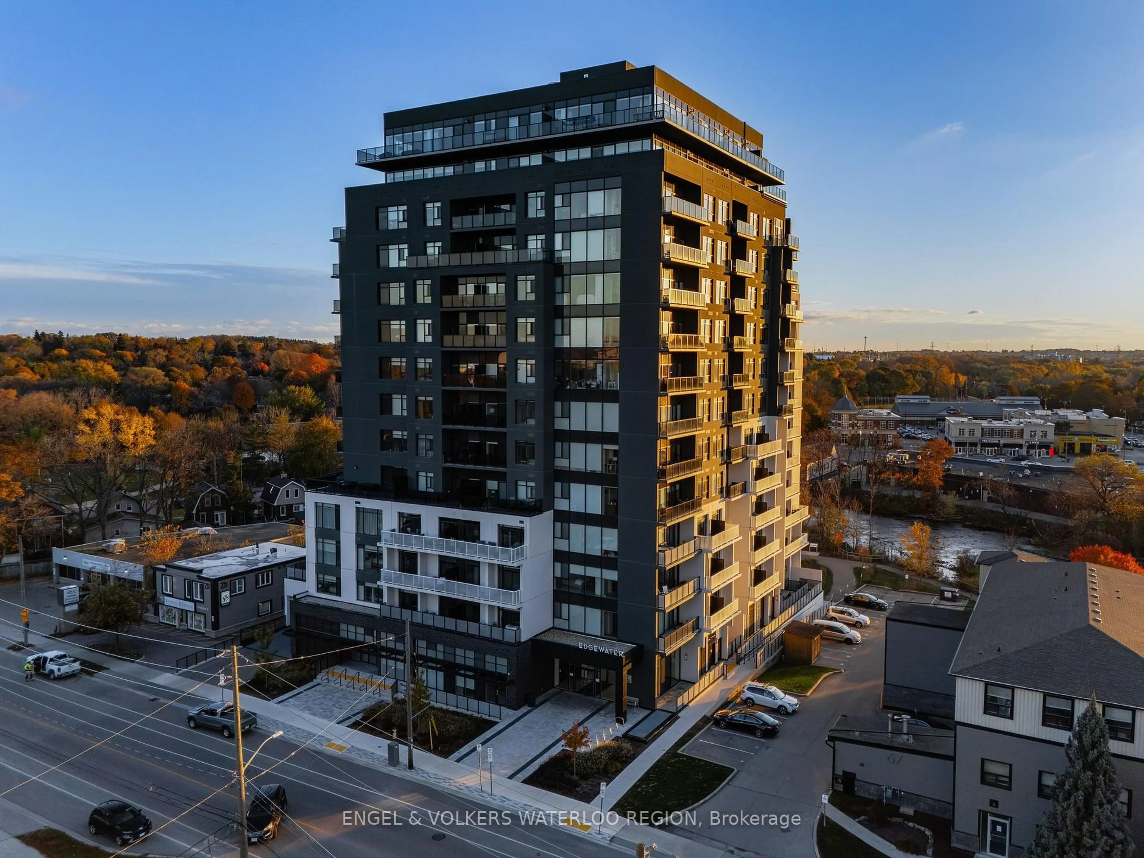 A pic from outside/outdoor area/front of a property/back of a property/a pic from drone, unknown for 71 Wyndham St #601, Guelph Ontario N1E 5R3