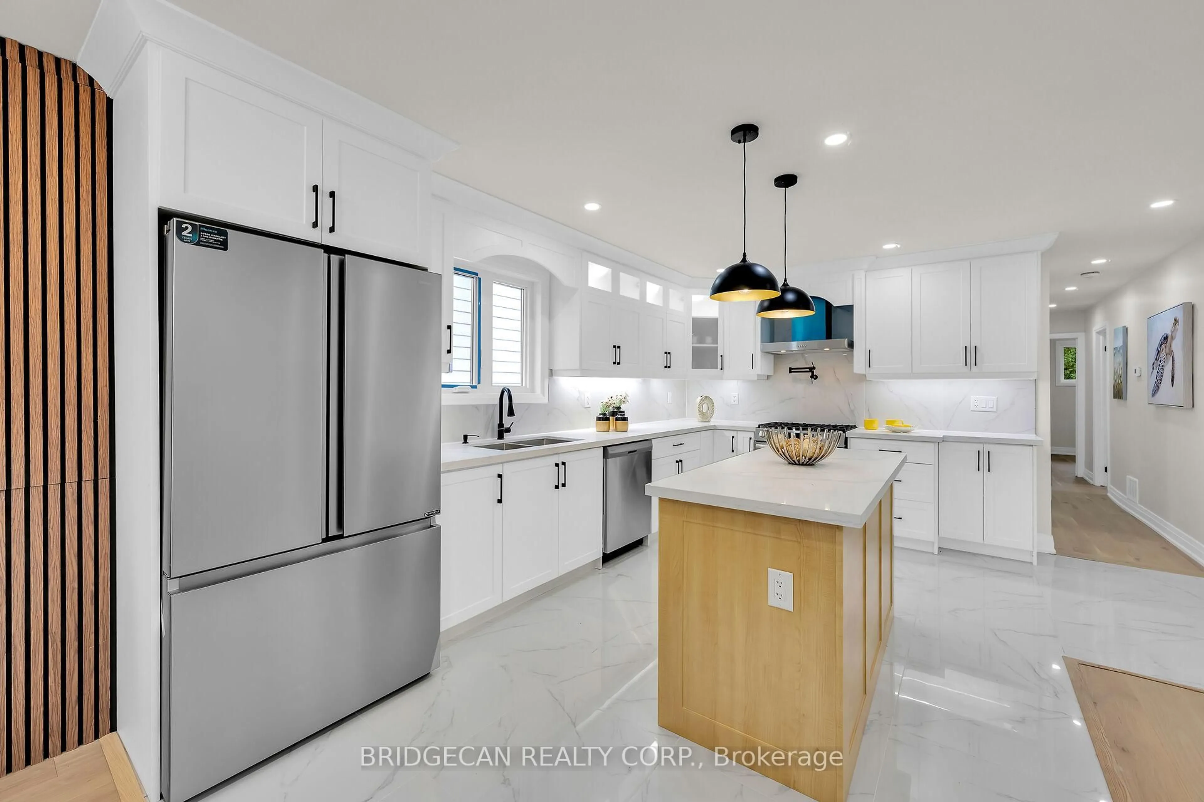 Contemporary kitchen, ceramic/tile floor for 121 Appleford Rd, Hamilton Ontario L9C 5Y2