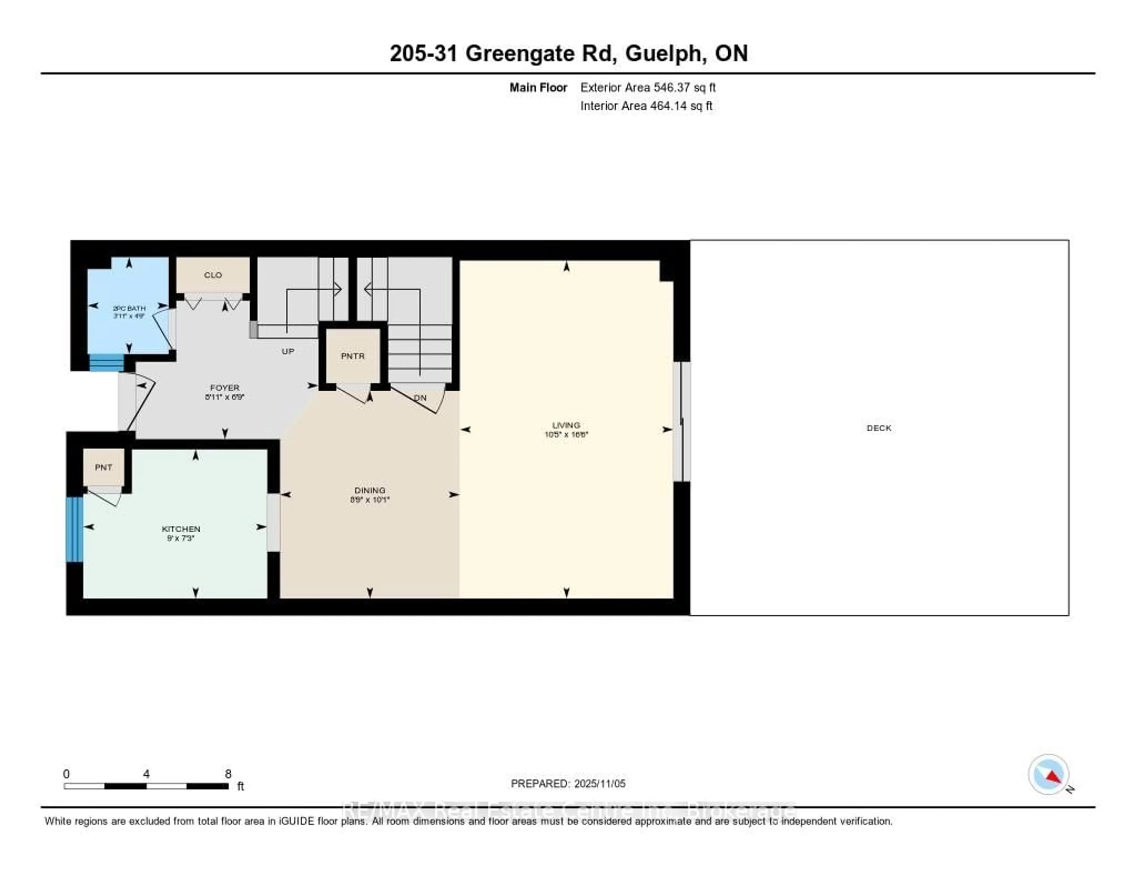 Floor plan for 31 Greengate Rd #205, Guelph Ontario N1H 6R3