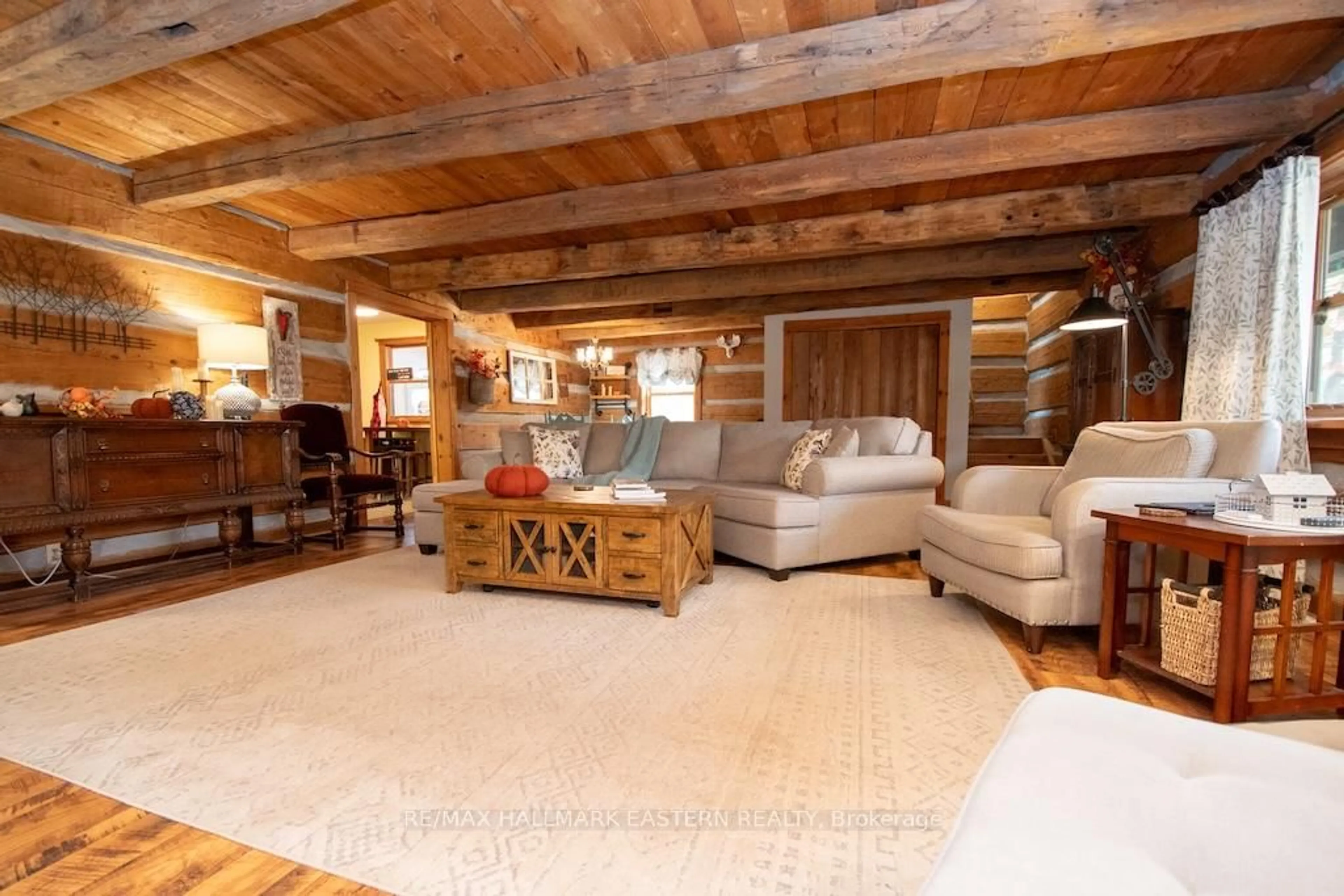 Living room with furniture, wood/laminate floor for 371-B Godolphin Rd, Trent Hills Ontario K0K 3K0