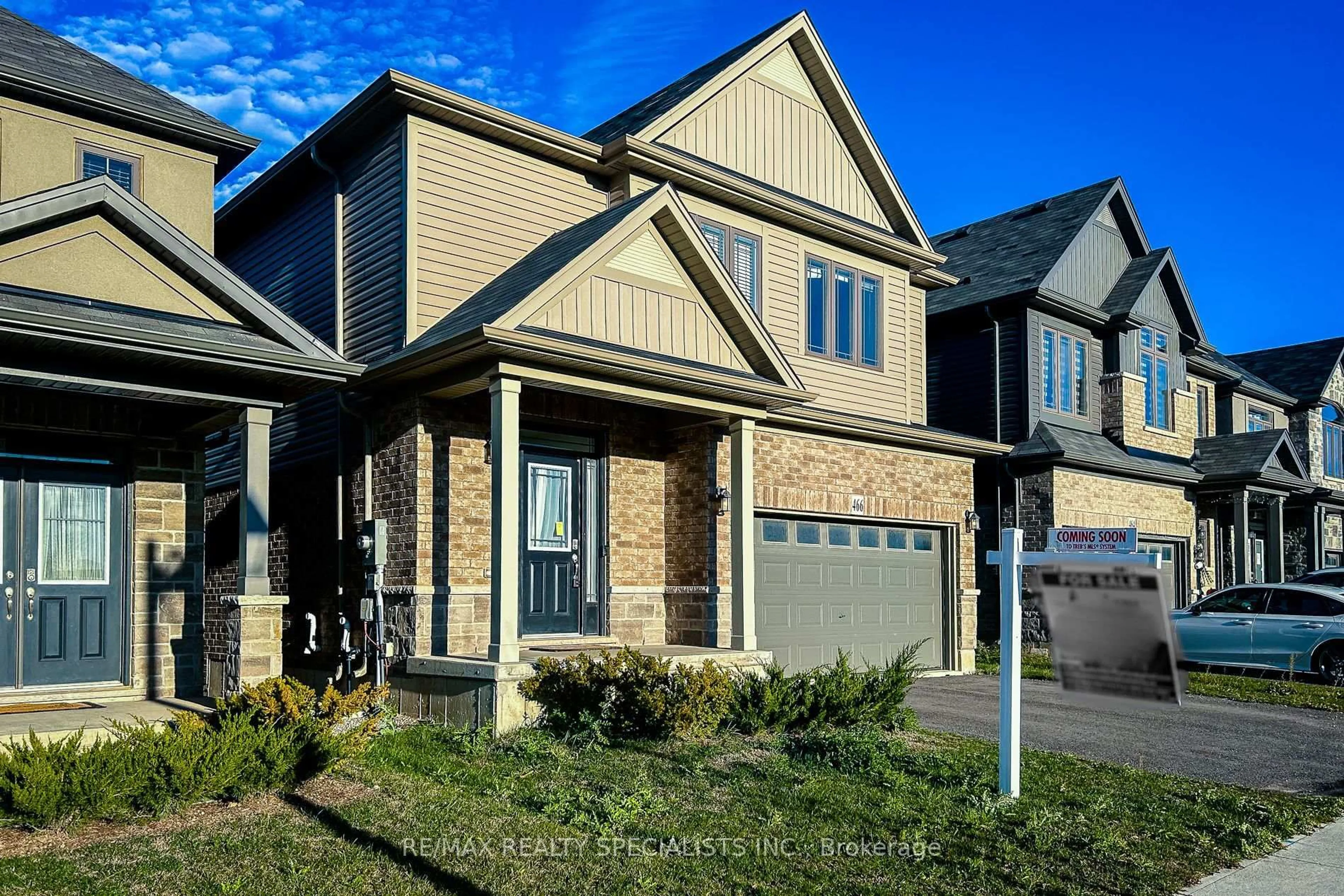 Home with brick exterior material, street for 466 BLACKBURN Dr, Brantford Ontario N3T 0T1