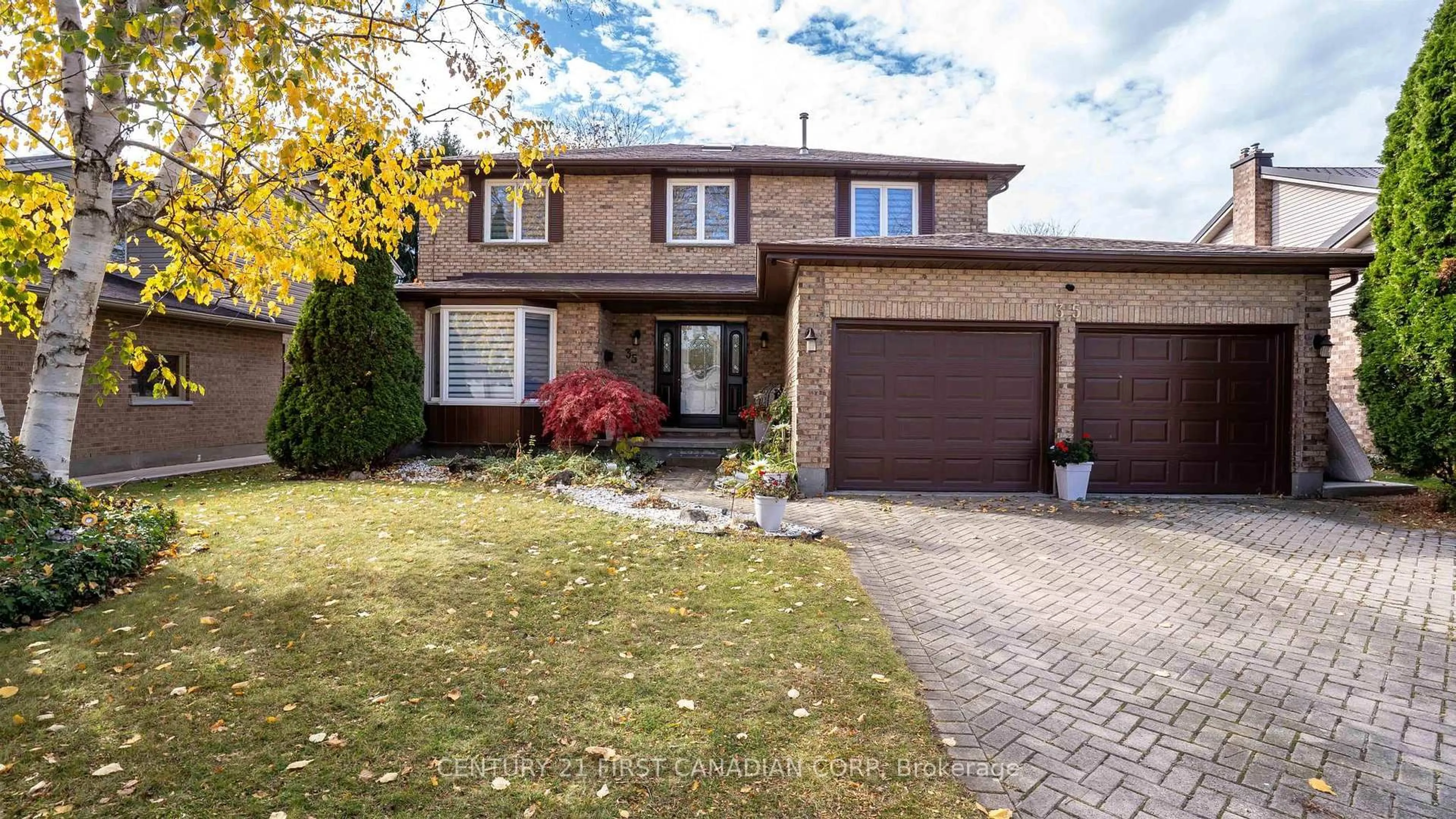 Home with brick exterior material, street for 35 Hummingbird Cres, London South Ontario N6J 4M3