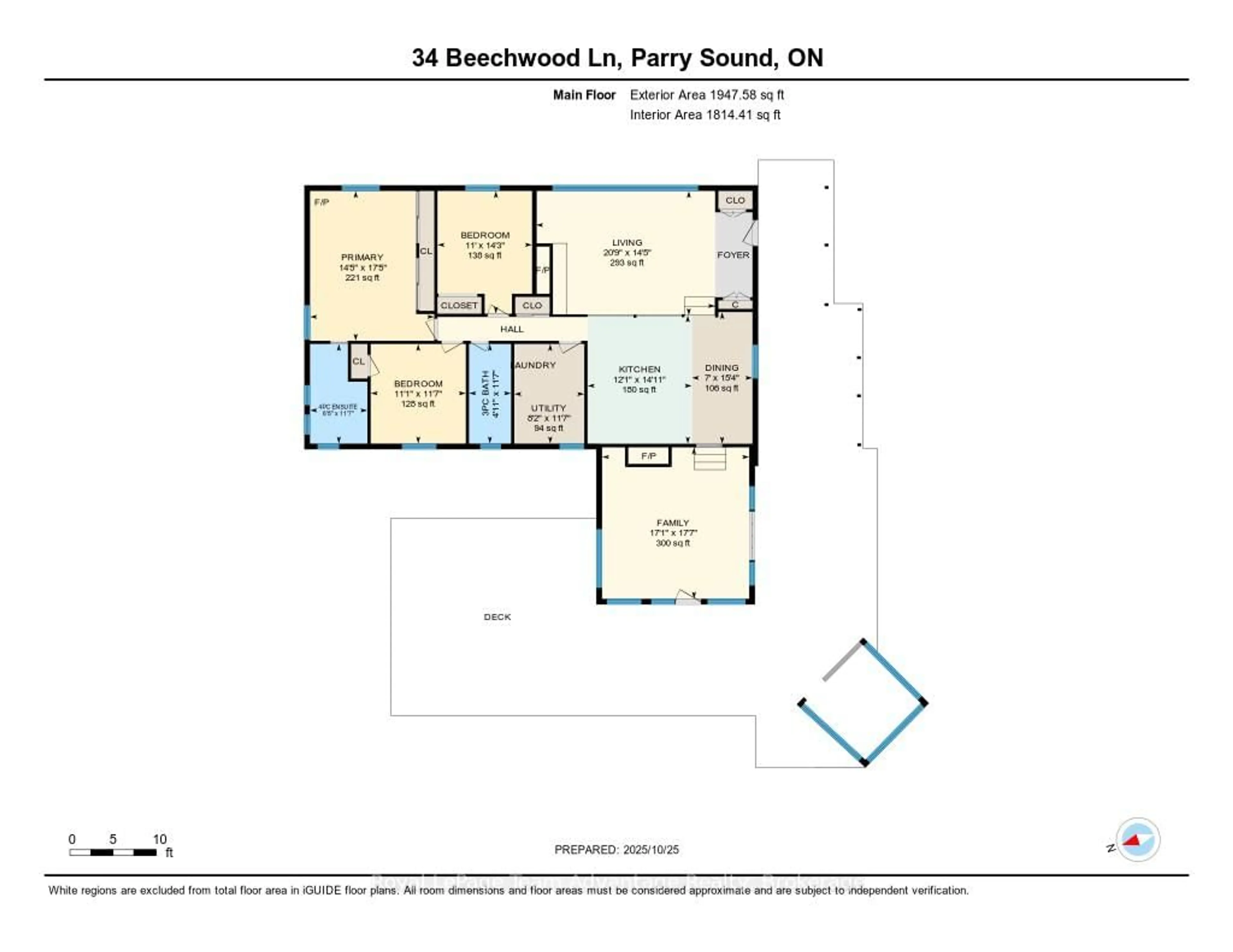 Floor plan for 34 Beechwood Lane, Seguin Ontario P2A 0B2