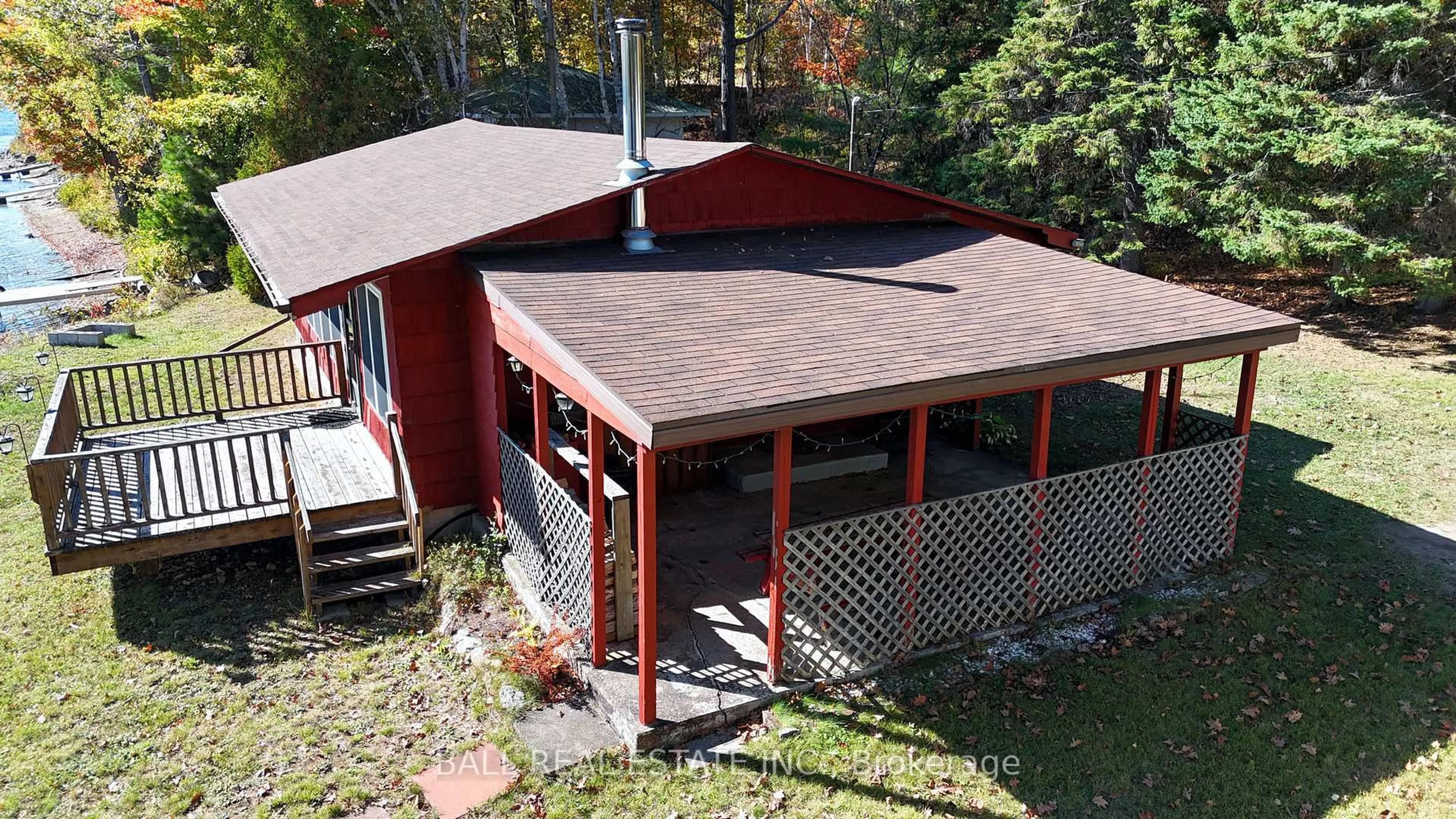 A pic from outside/outdoor area/front of a property/back of a property/a pic from drone, building for 9 Russell Cres, Bancroft Ontario K0L 1C0