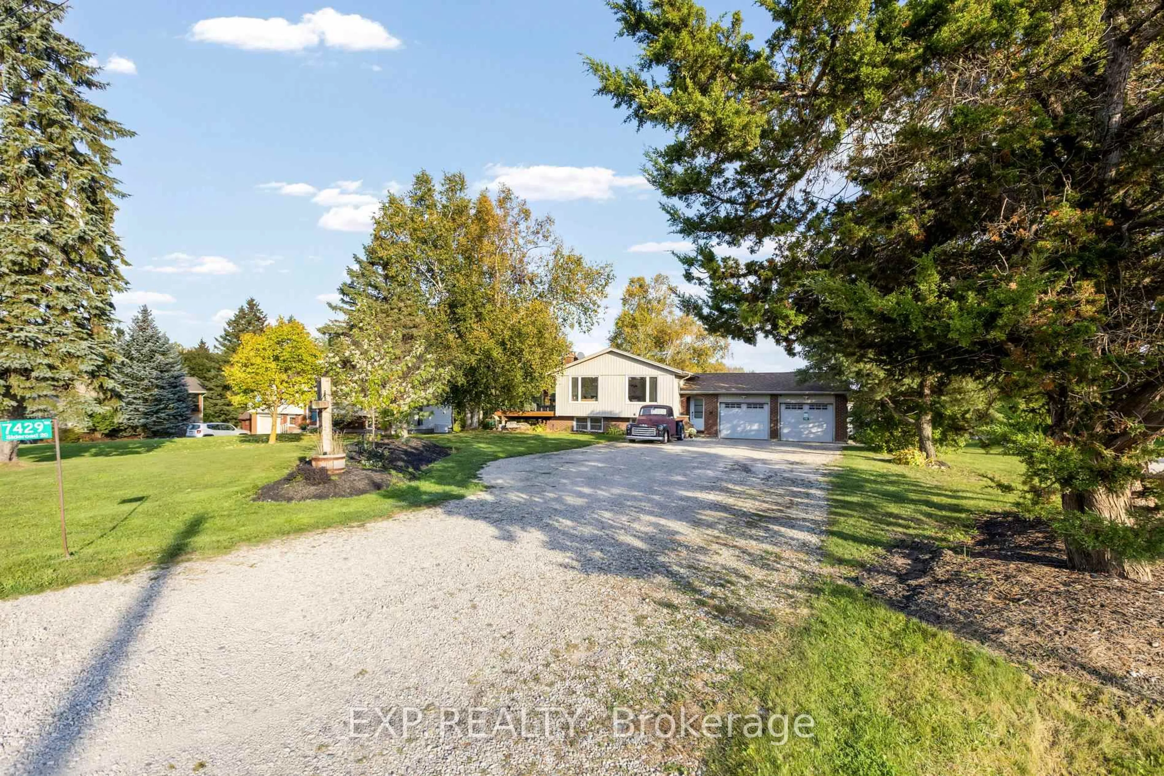 A pic from outside/outdoor area/front of a property/back of a property/a pic from drone, water/lake/river/ocean view for 7429 Sideroad 20 Sdrd, Mapleton Ontario N0B 1A0