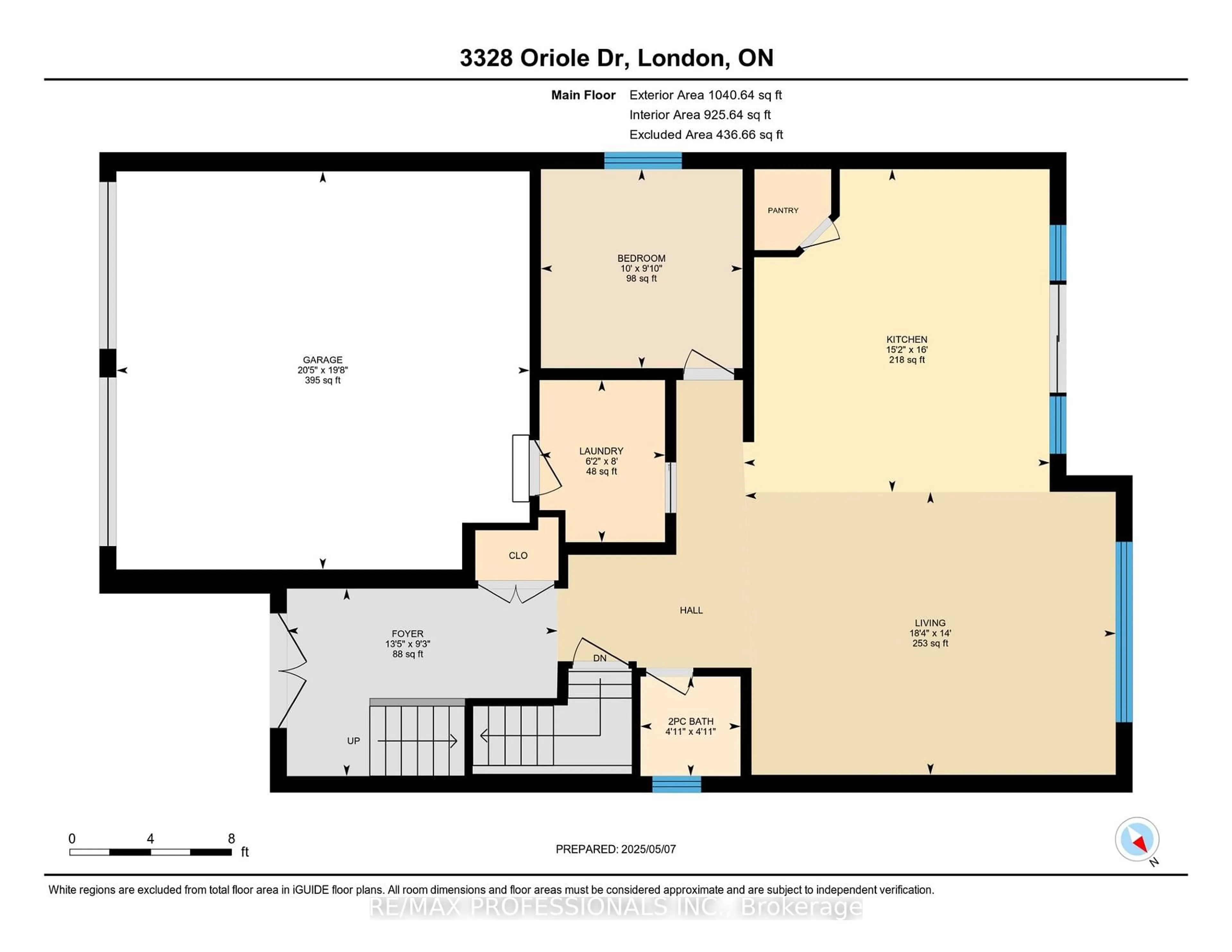 Floor plan for 3328 Oriole Dr, London South Ontario N6M 0K1