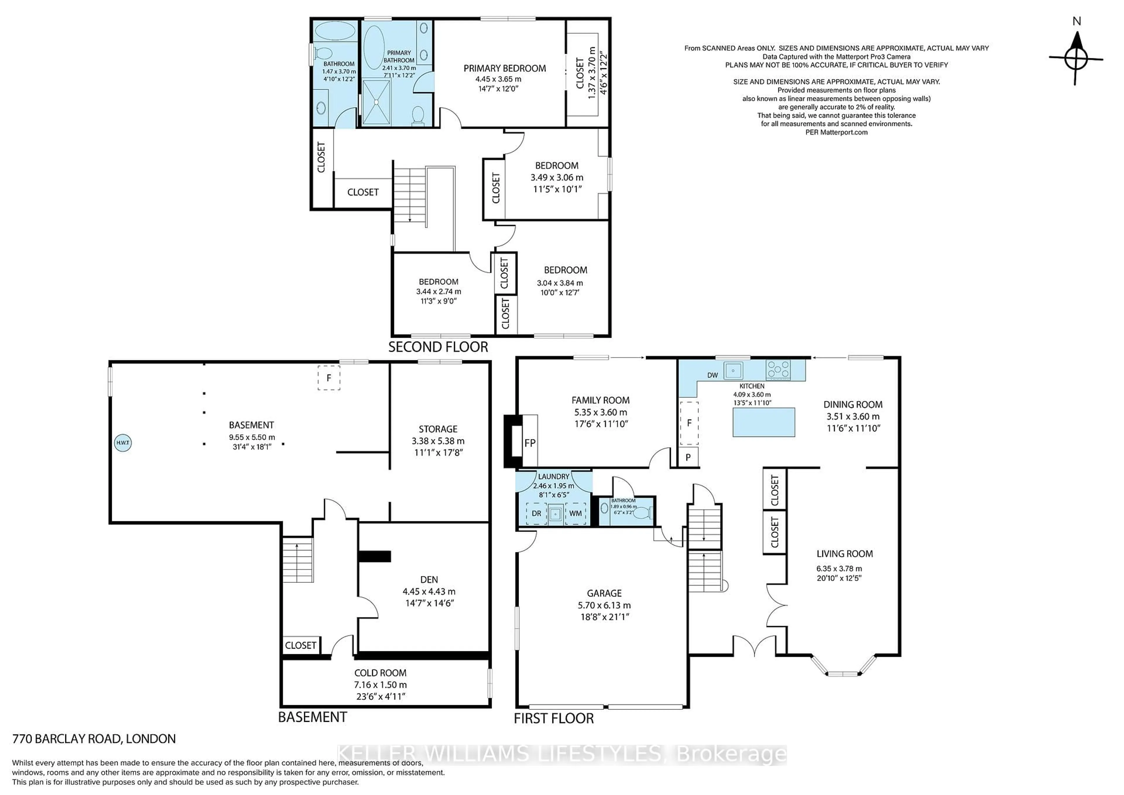 Floor plan for 770 Barclay Rd, London South Ontario N6K 1K8